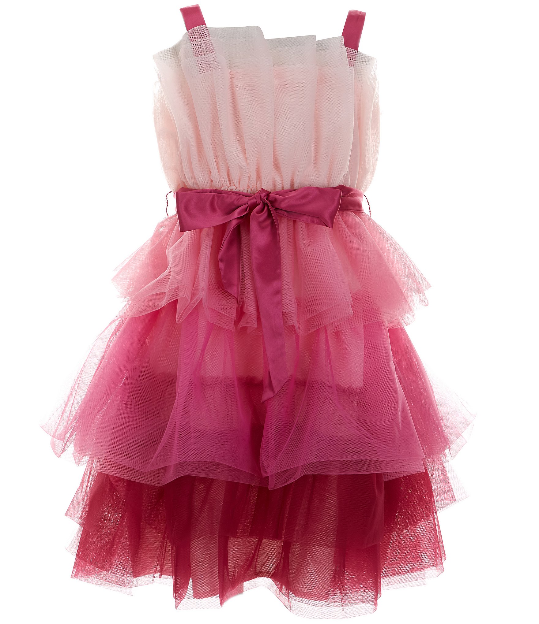 Allison & Kelly Big Girls 7-16 Ombre Ruffle Tulle Dress | Dillard's