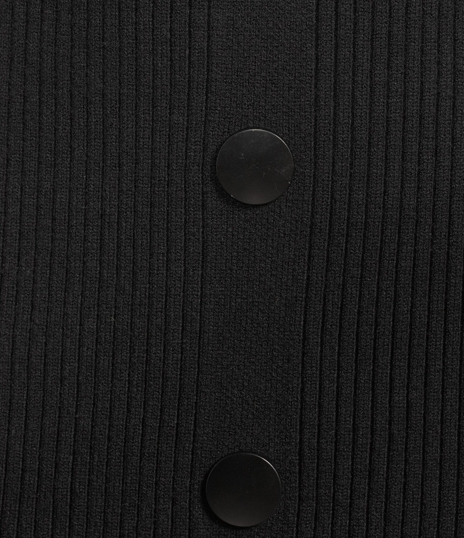 Allison & Kelly Faux Fur Trim Collared Long Sleeve Button Front Dress