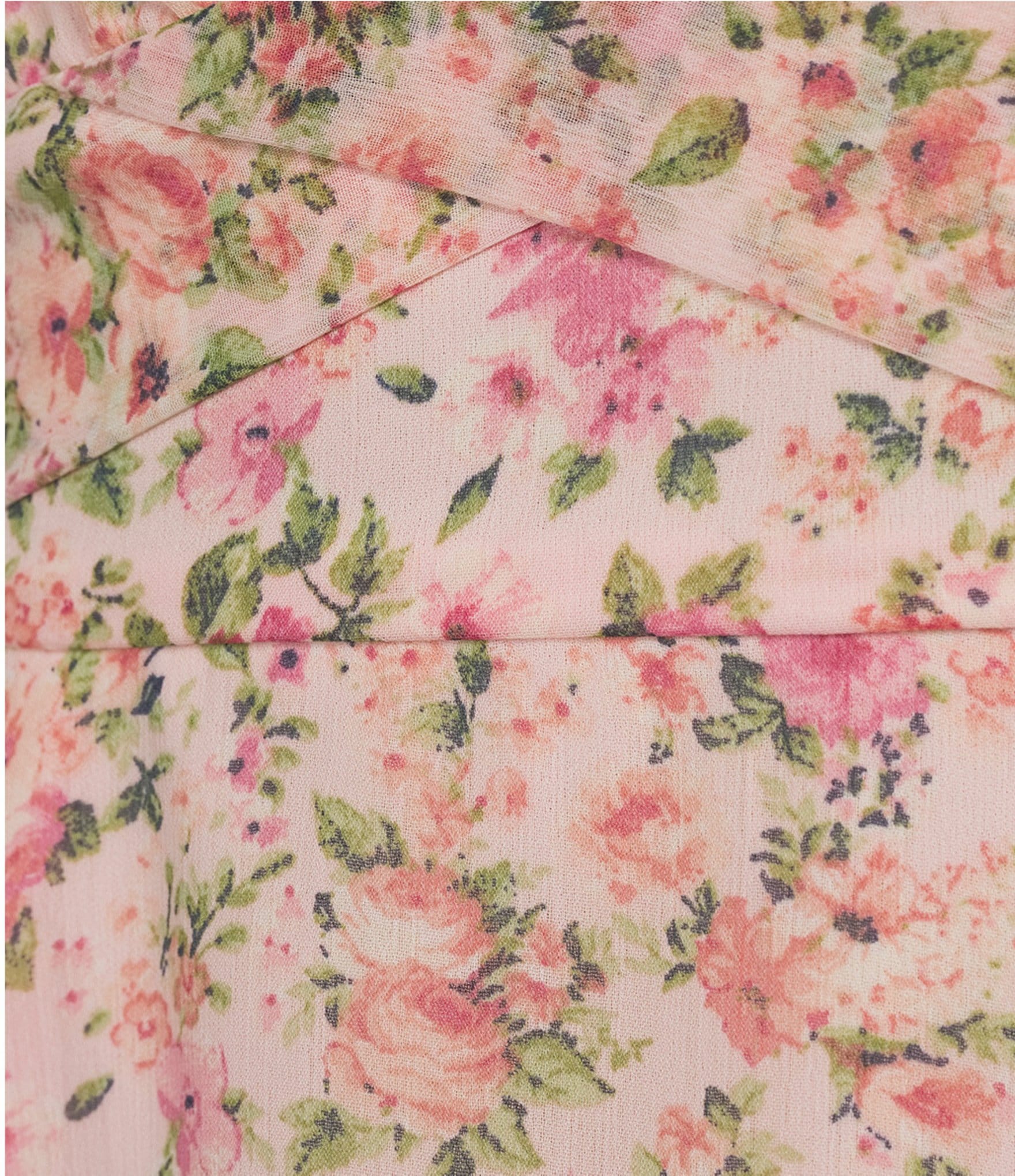 Allison & Kelly Floral Printed V-Neck Short Sleeve Cross Waist Fit And Flare Dress