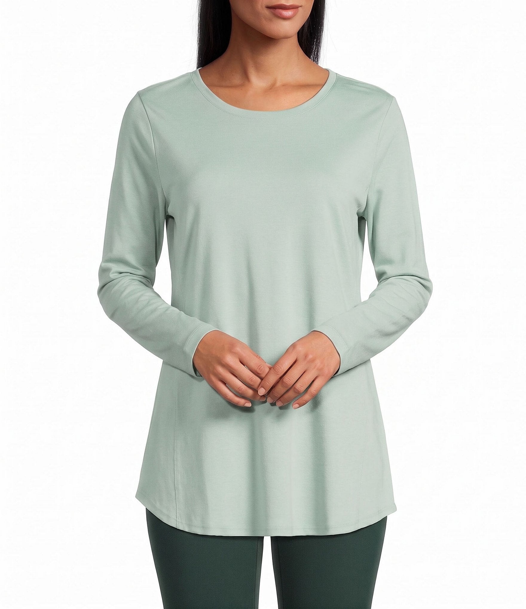 Allison Daley Long Sleeve Crew Neck Knit Top