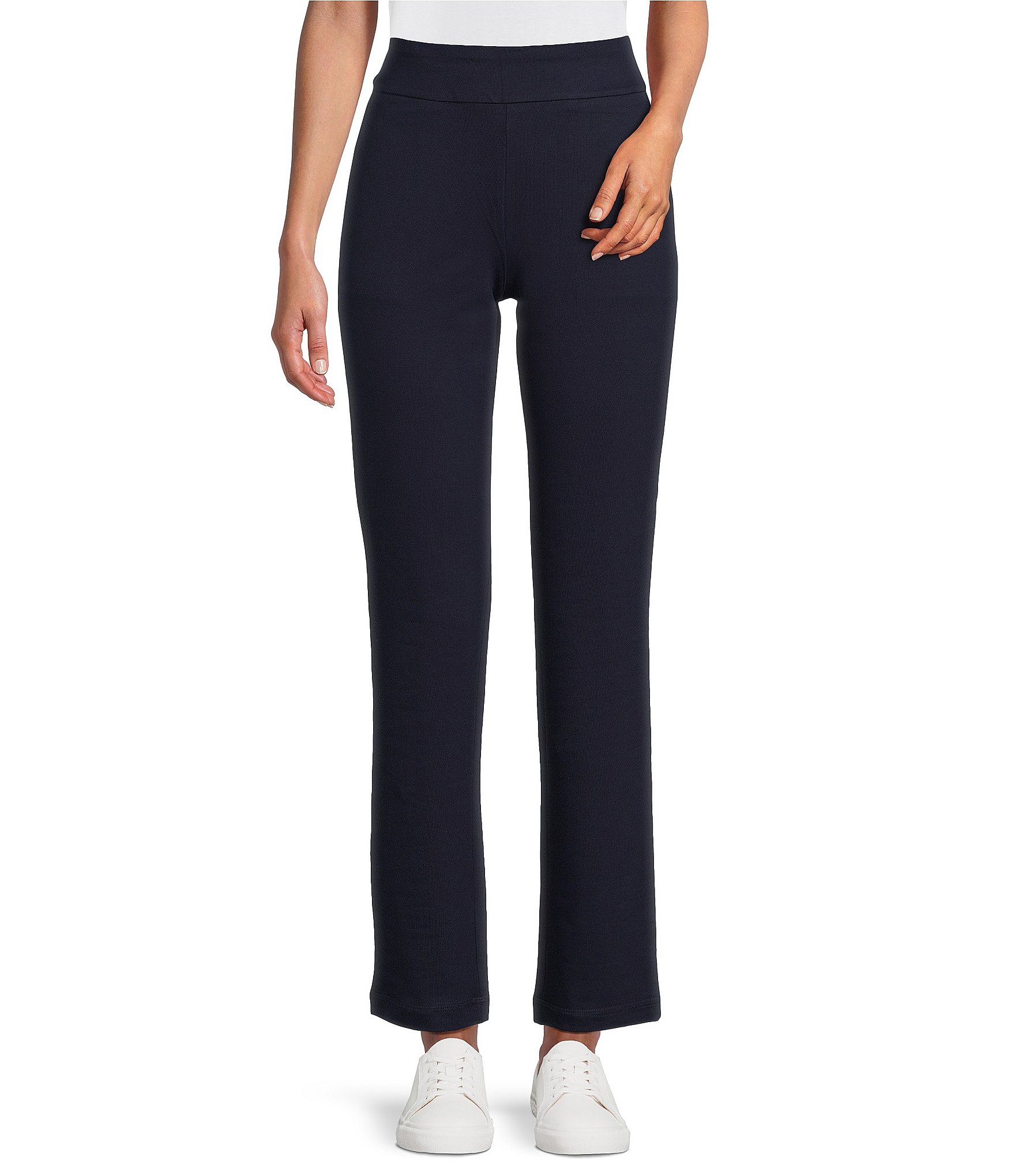Allison Daley Petite Size Coordinating Straight Leg Pull-On Pant ...