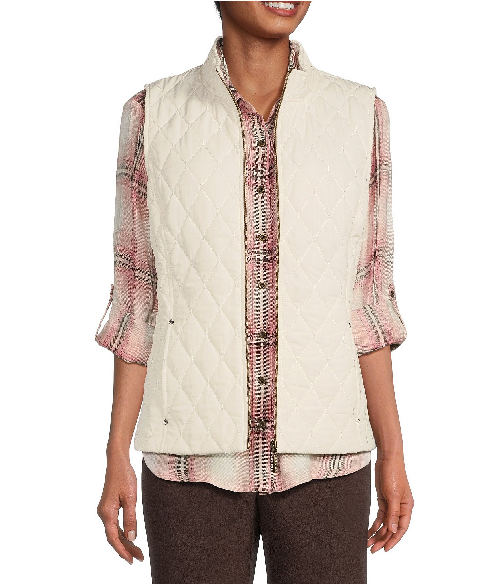 Petite cheap quilted vest