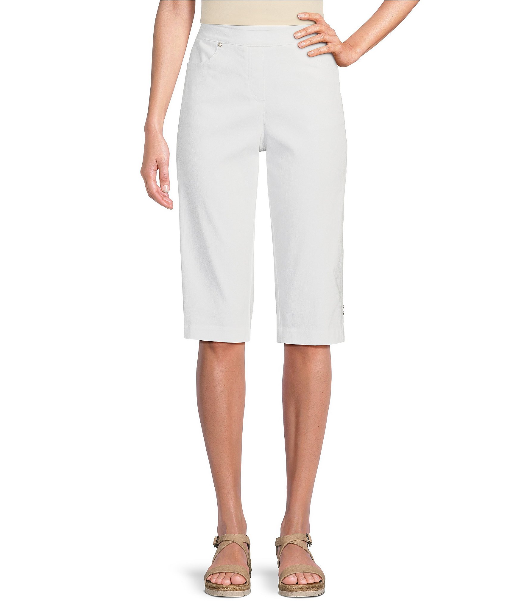 Allison Daley Petite Size Tech Stretch Pull-On Skimmer Pants | Dillard's