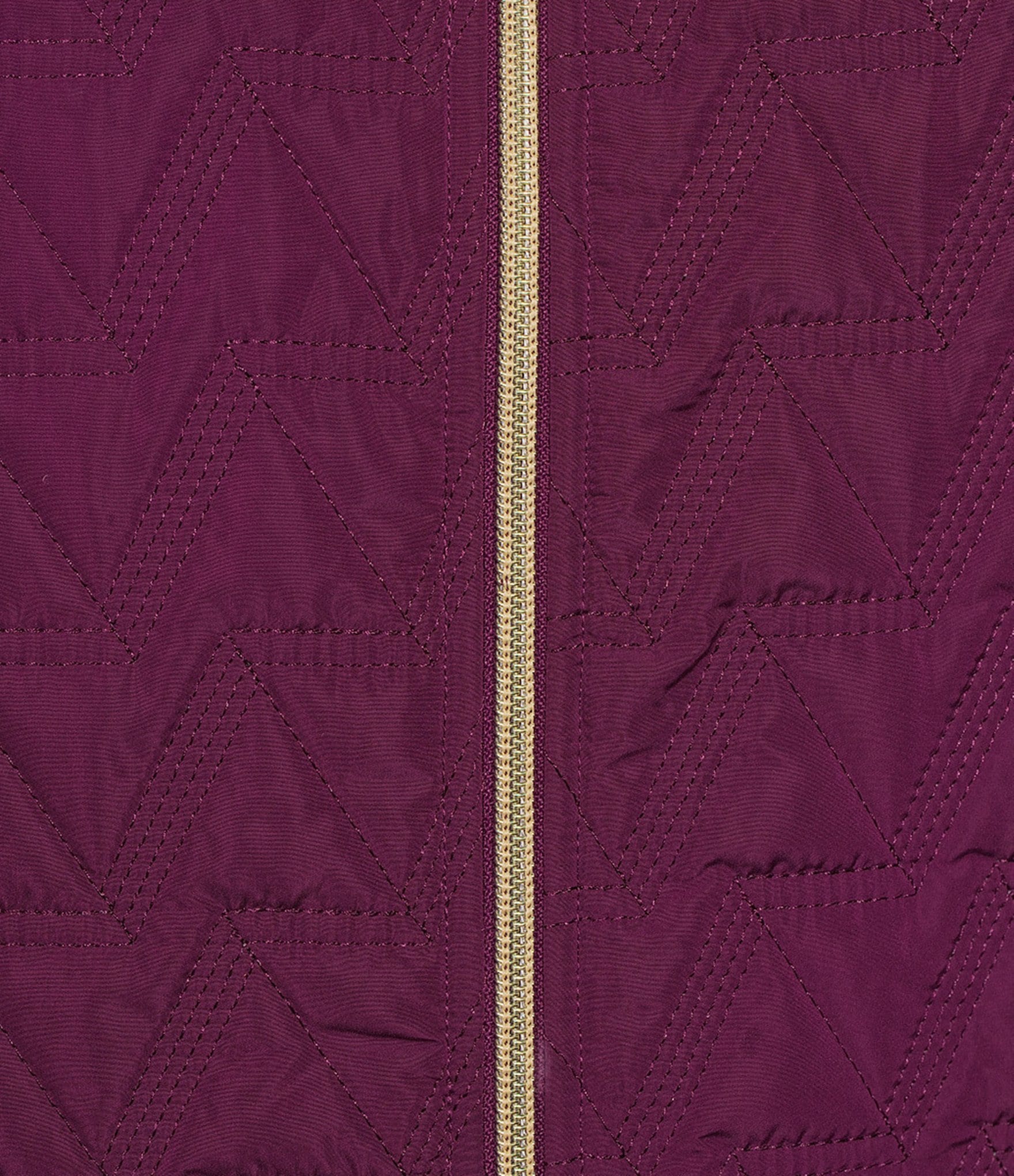 Allison Daley Plus Size Chevron Quilted Sleeveless Two-Way Zip Front Vest