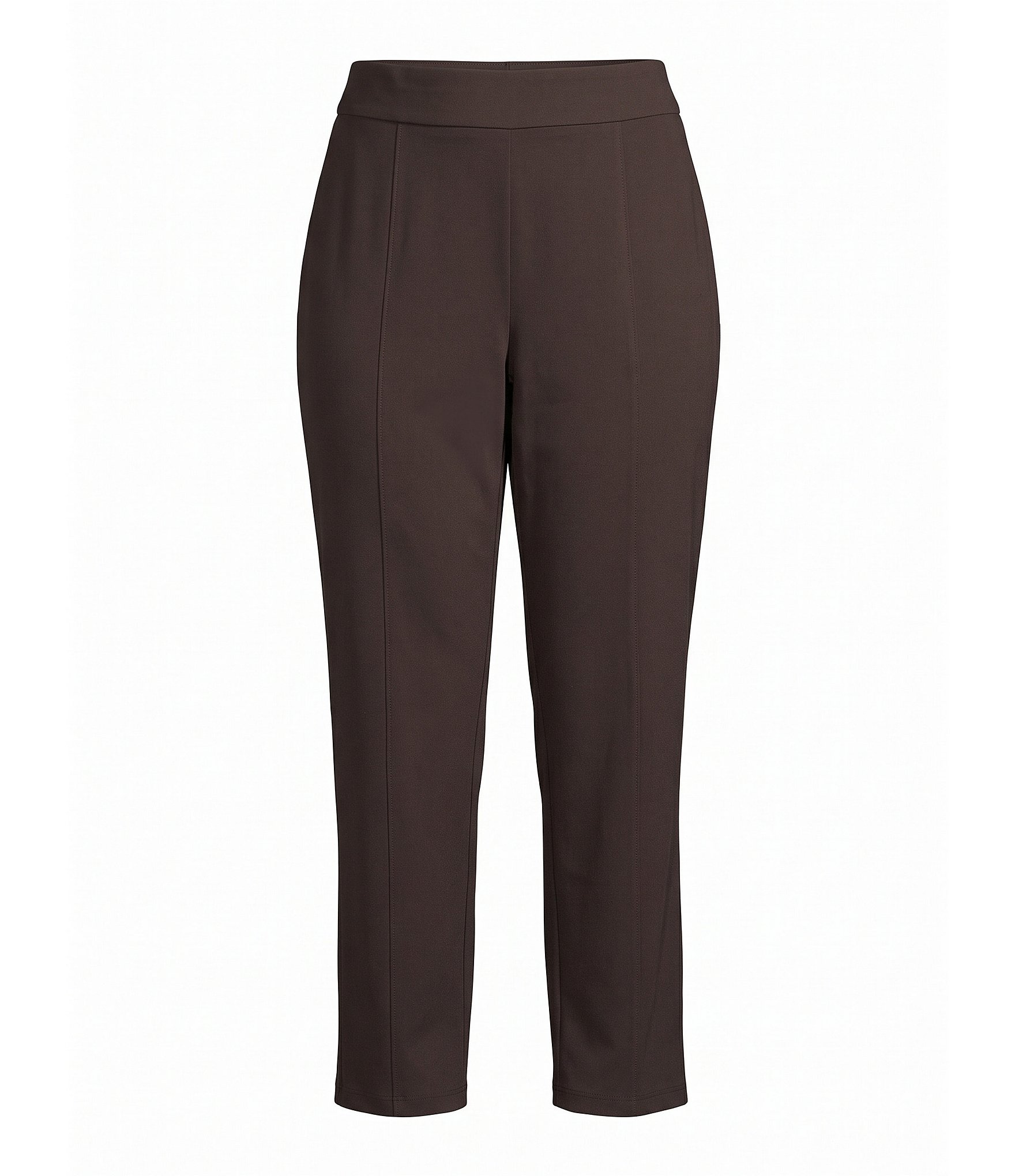 Allison Daley Plus Size Straight Leg Pull-On Ponte Pants