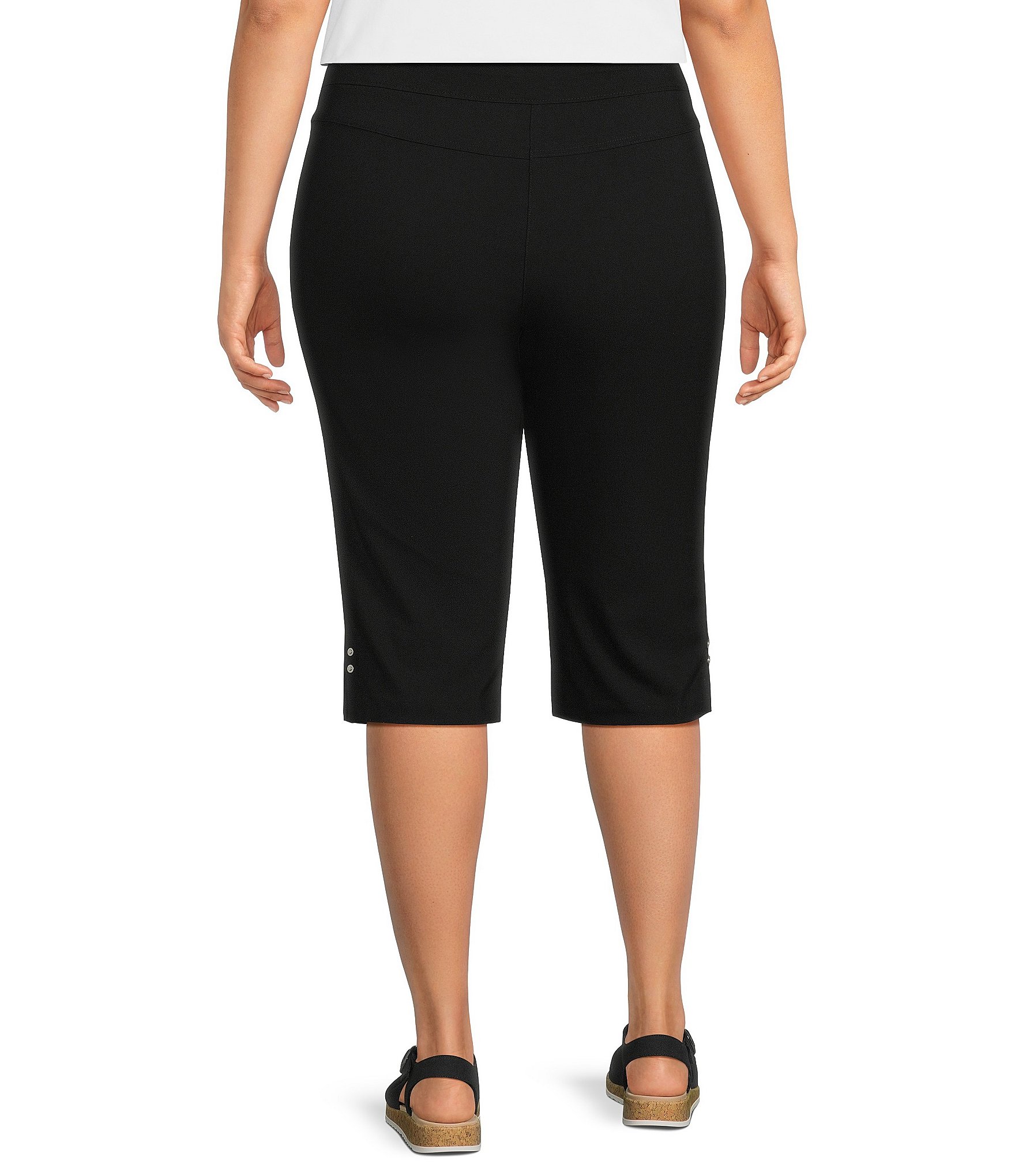 Allison Daley Plus Size Tech Stretch Pull-On Skimmer Pants