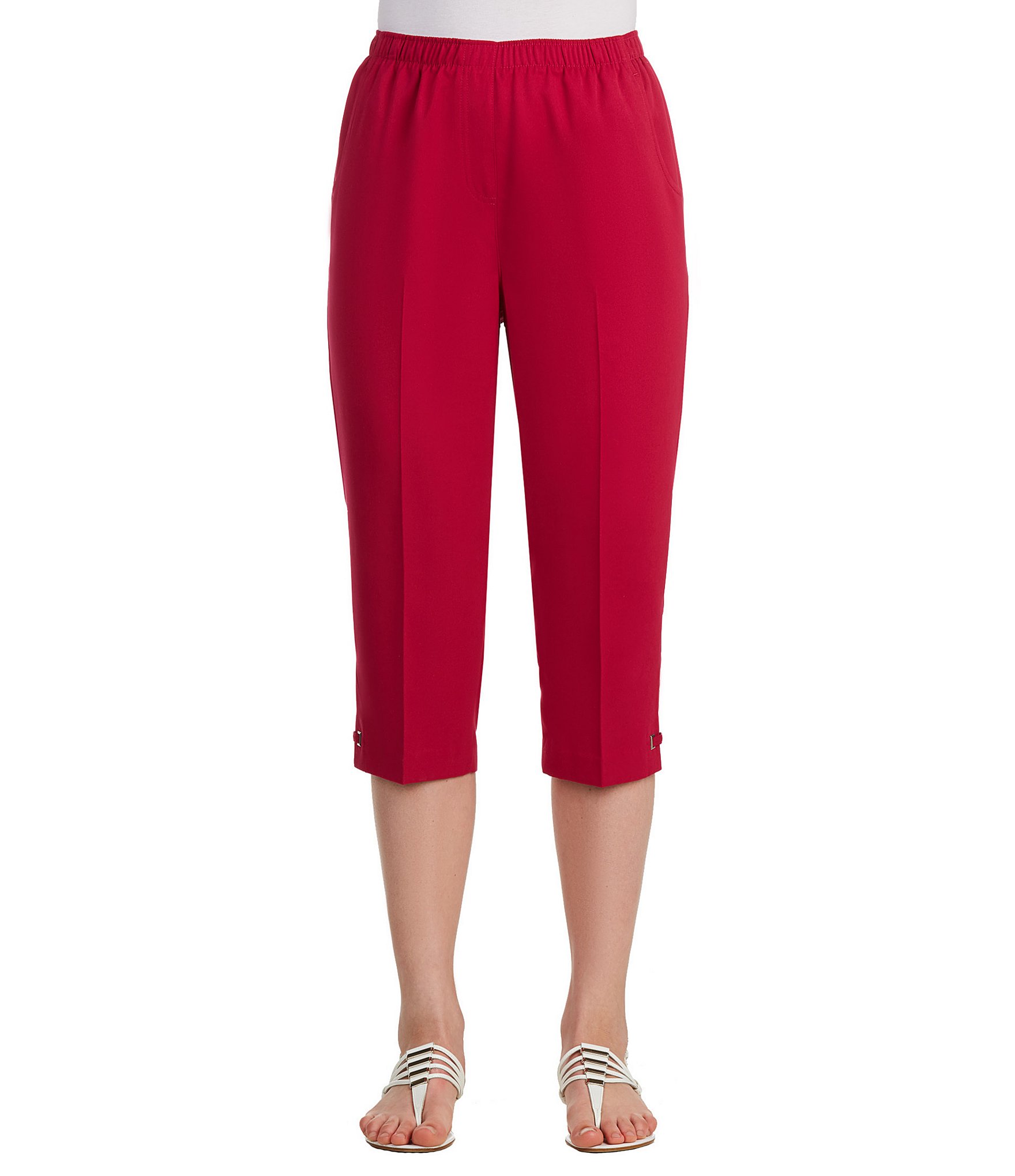 Allison Daley Pull-On Grommet Hem Tab Detail Capri | Dillards