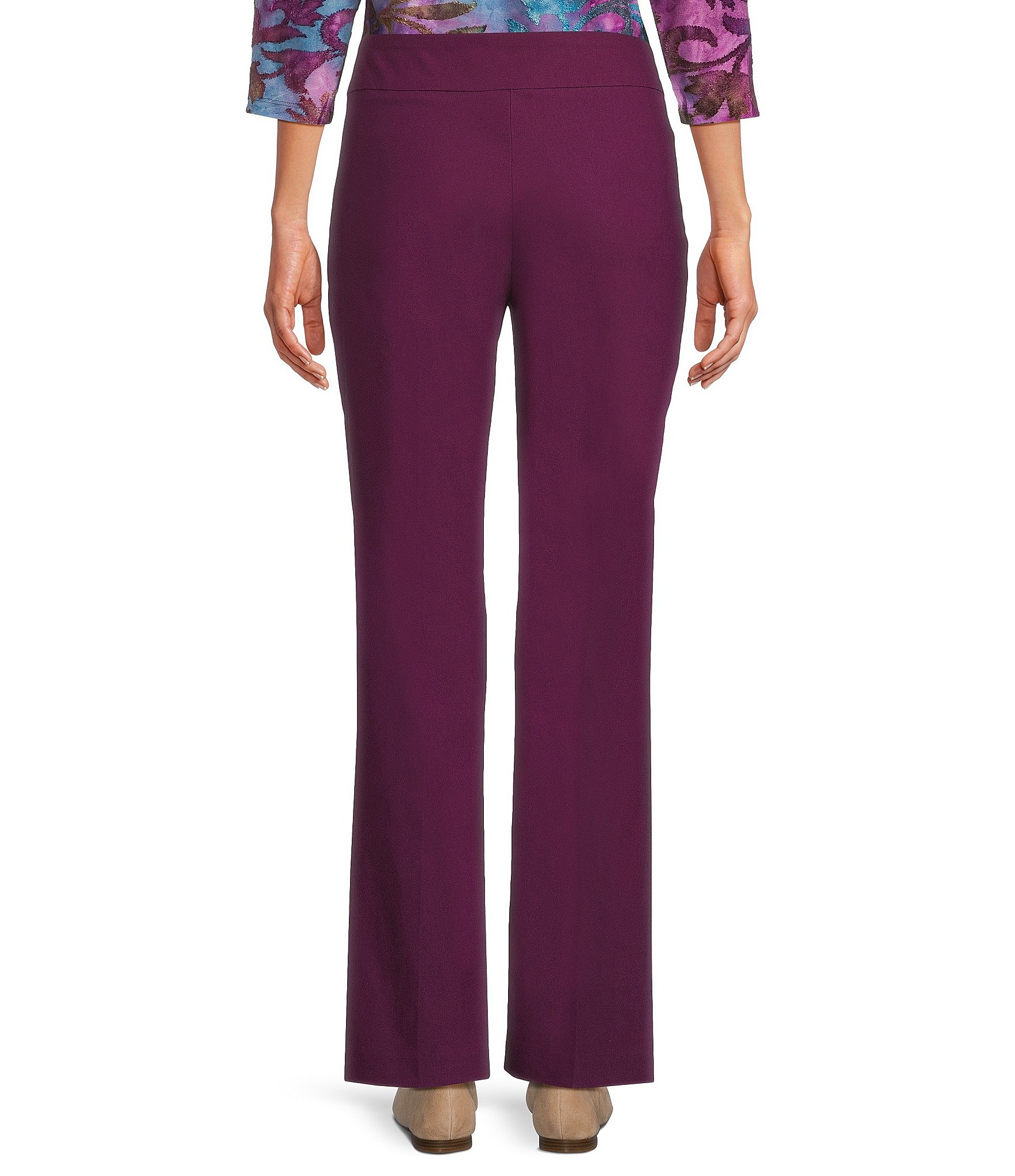 Allison Daley Stretch Pull-On Straight Leg Pants