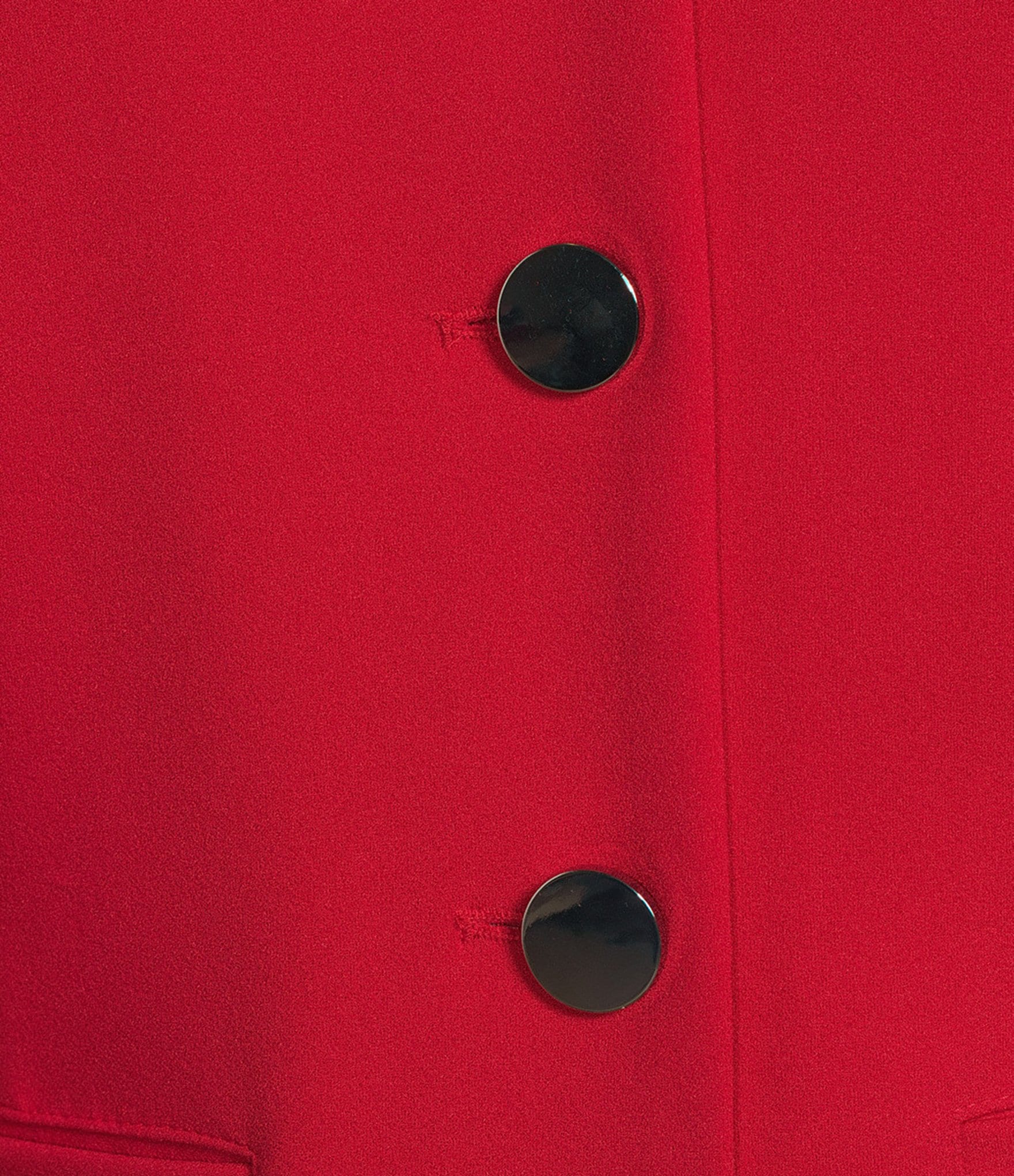 Allison Daley Tango Red Long Sleeve Point Collar Button Front Jacket