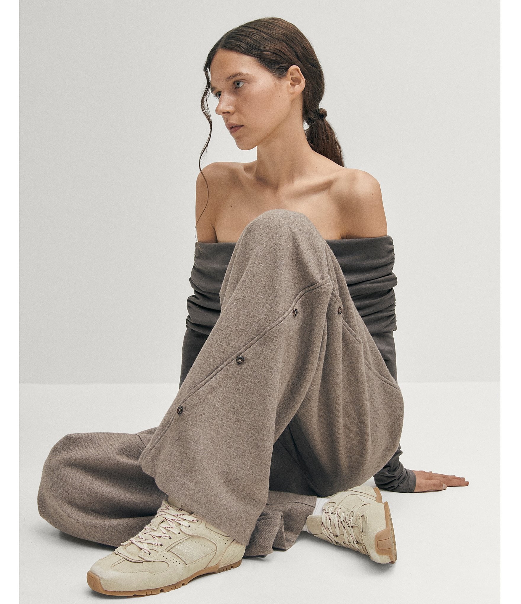 ALOHAS Tb.56 Suede Lace Up Sneakers