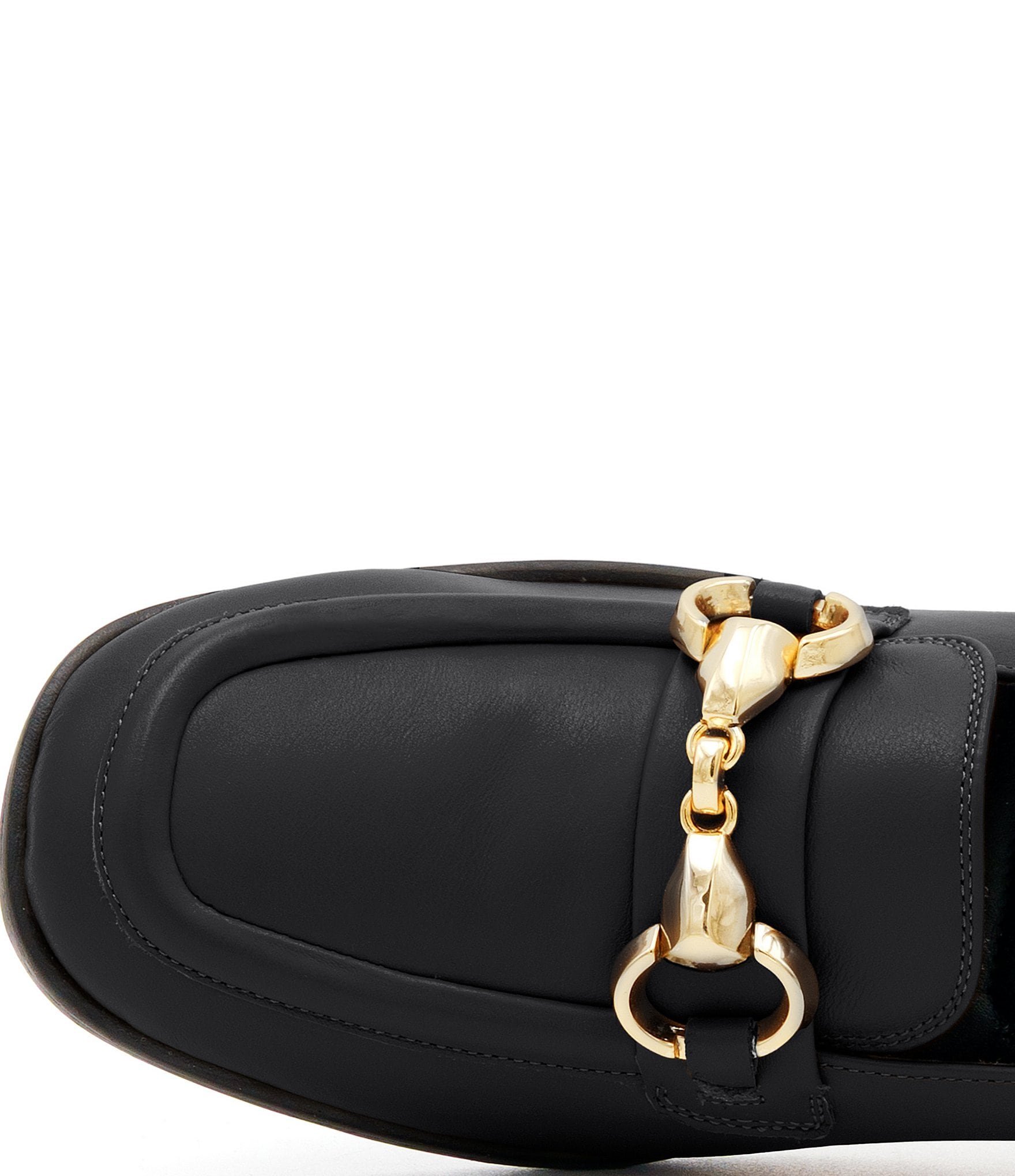 Amalfi Bacchetta Leather Bit Buckle Loafer Pumps