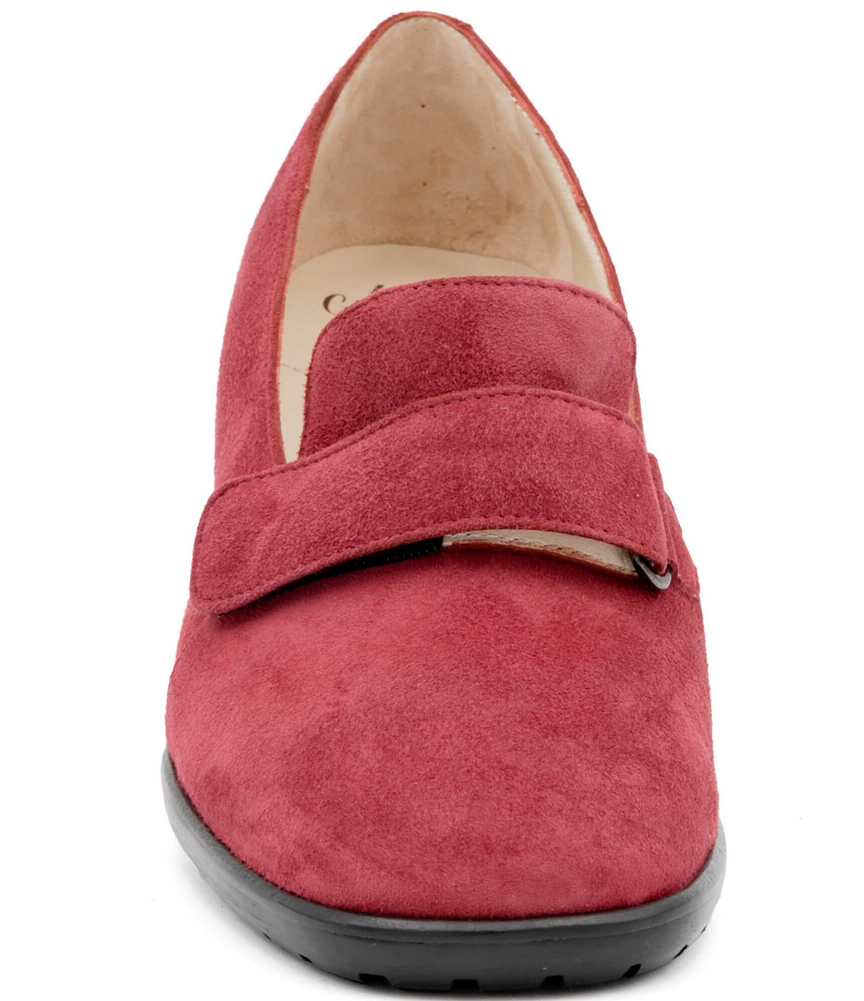Amalfi Balzo Nubuck Suede Monk Strap Pumps