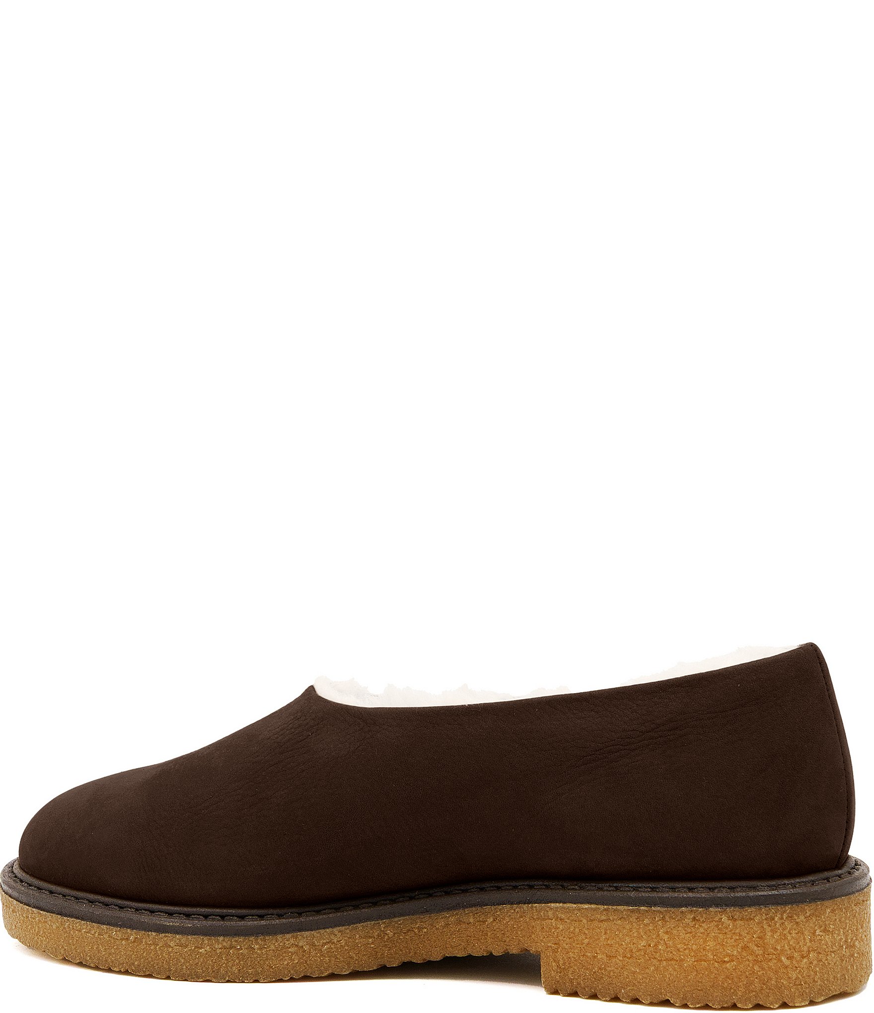 Amalfi Baviera Nubuck Suede Warm Lined Crepe Sole Slip Ons
