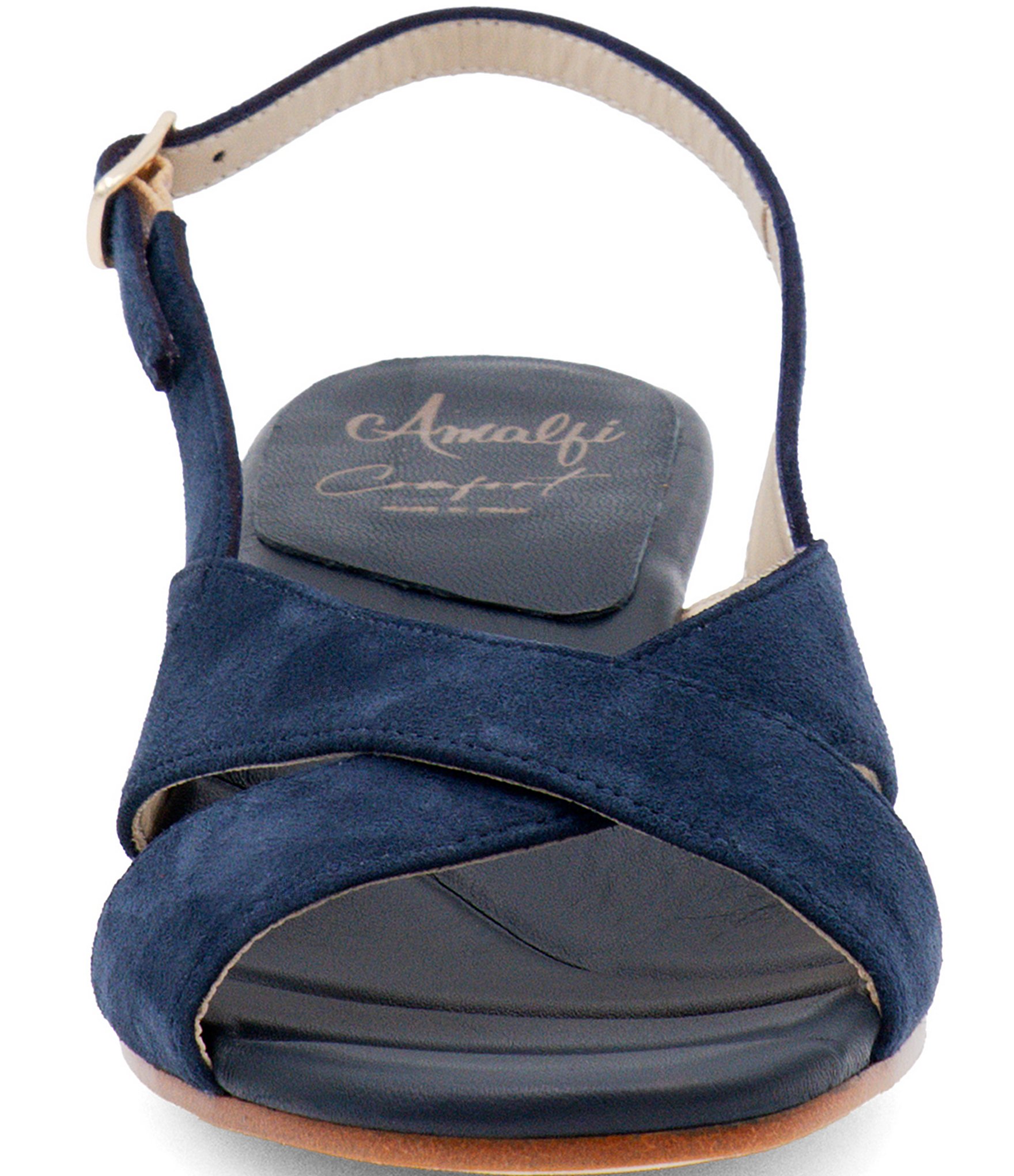 Amalfi Magnete Suede Slingback Wedge Sandals