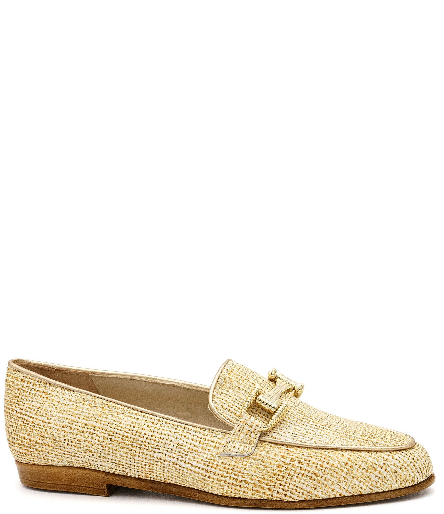 Amalfi Ode Leather Bit Buckle Detail Loafers