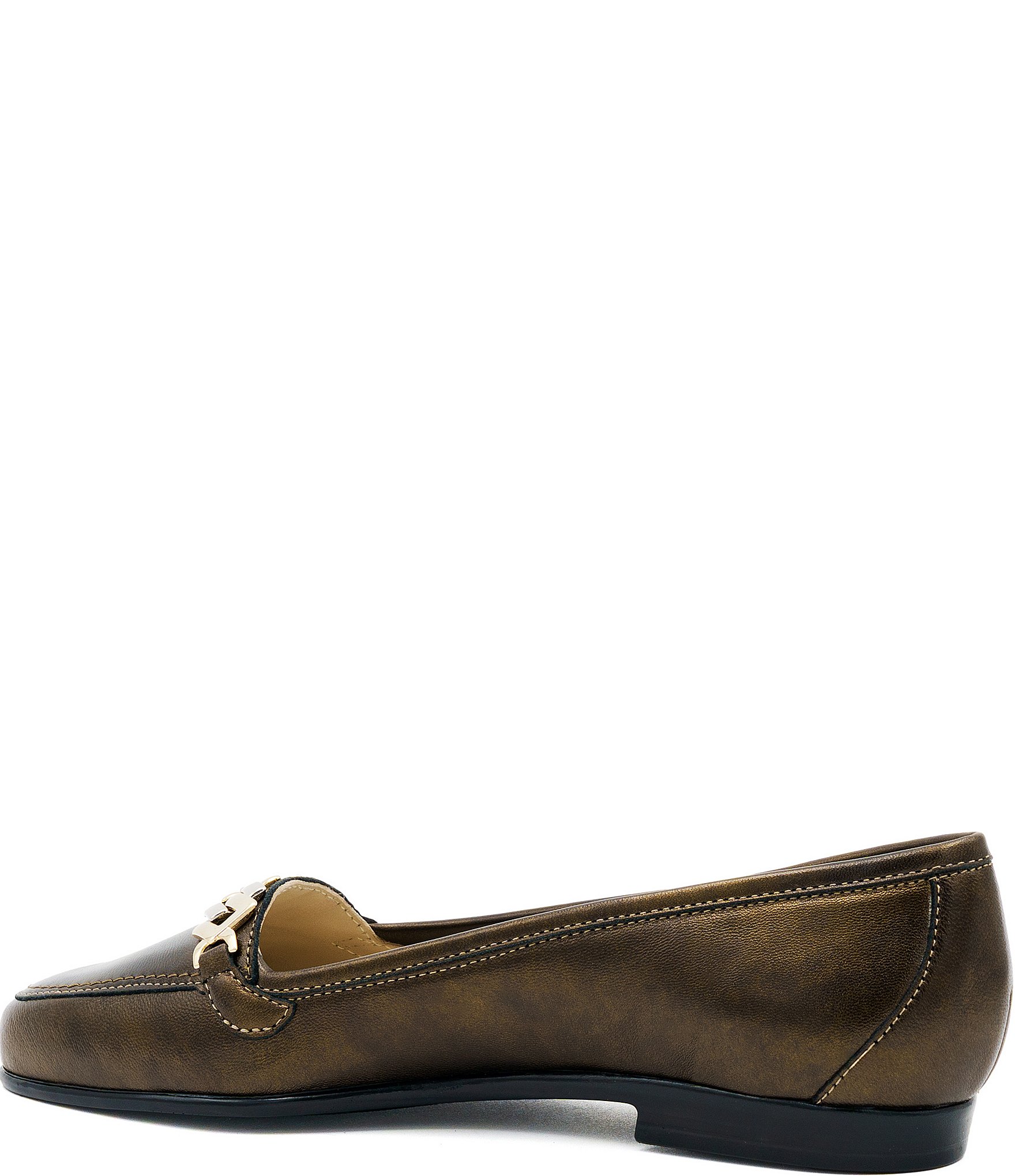 Amalfi Oste Leather Chain Loafers