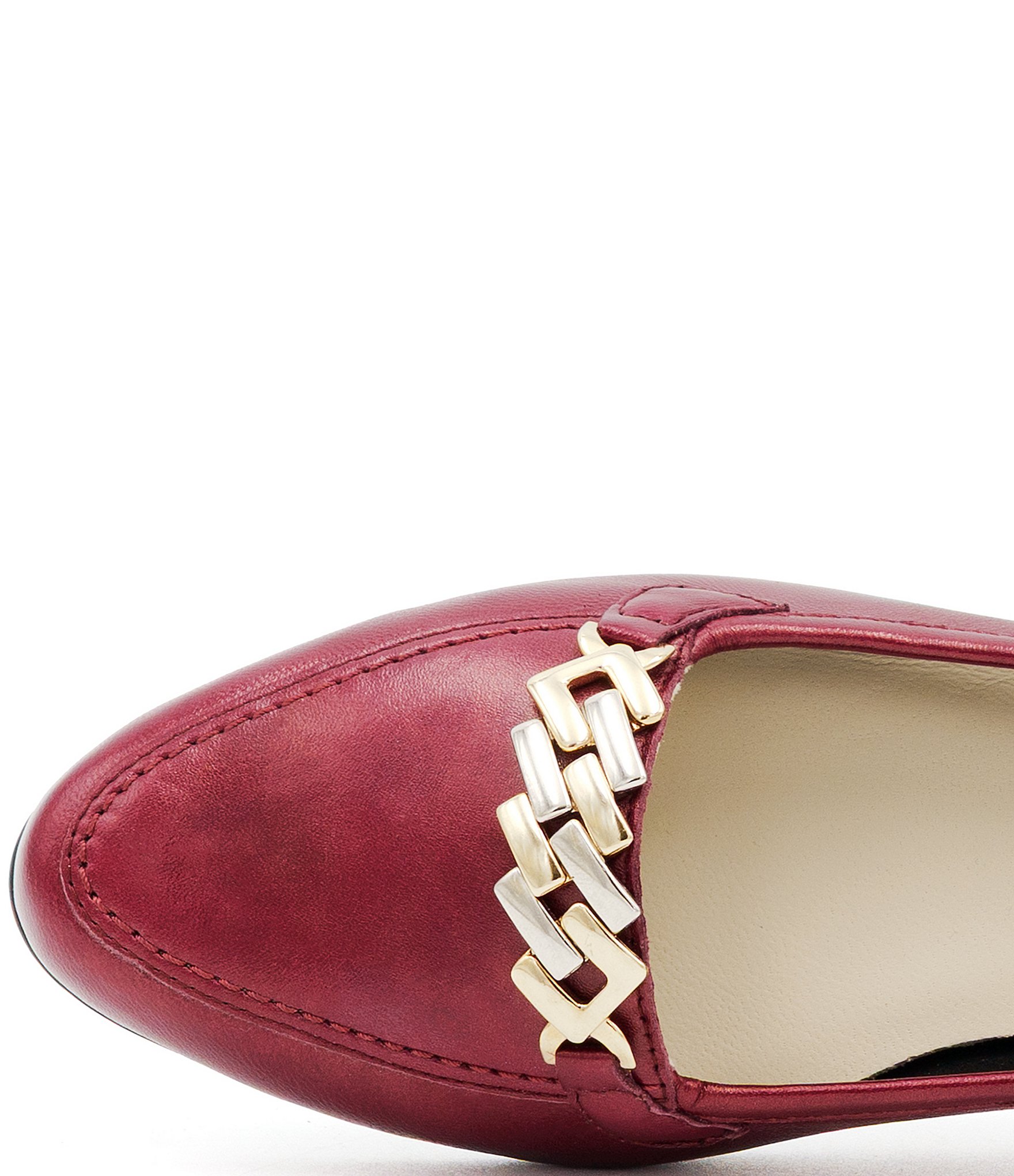 Amalfi Oste Leather Chain Loafers