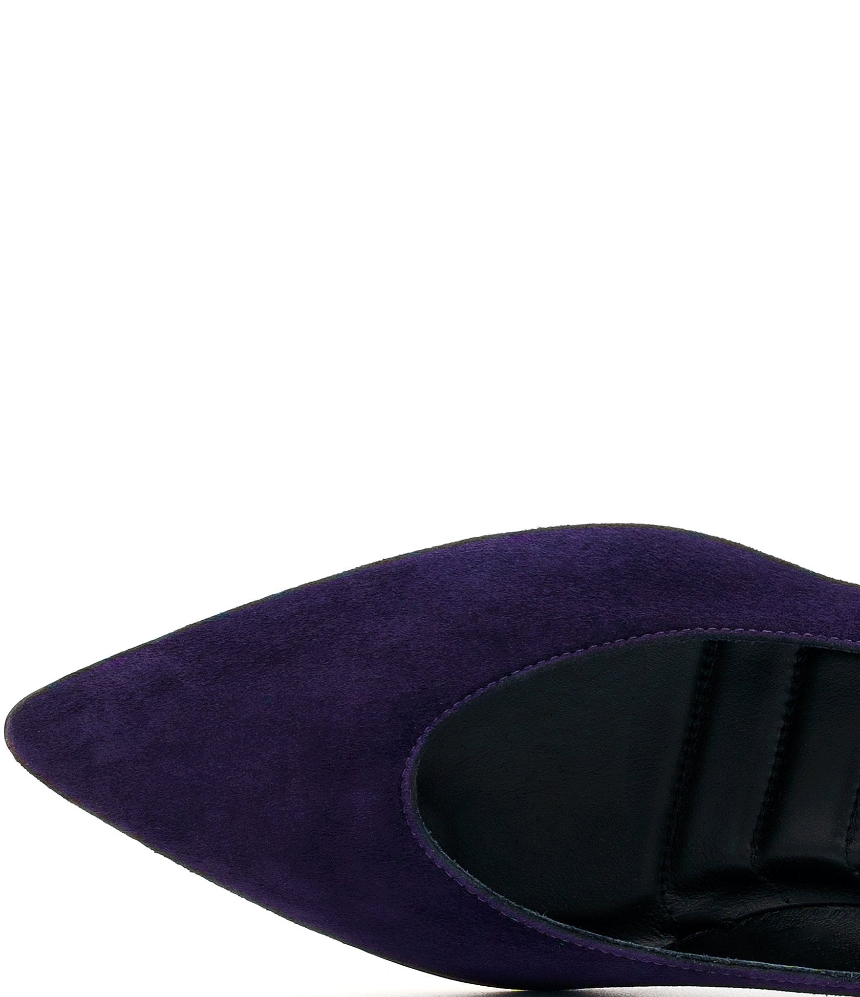 Amalfi Panorama Suede Pointed Toe Block Heel Pumps