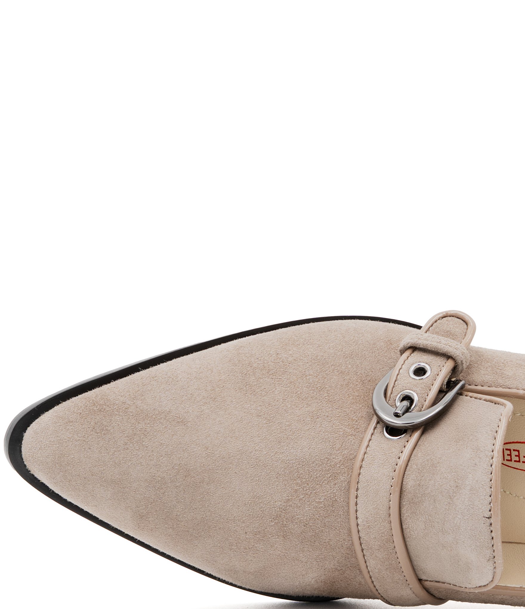 Amalfi Publio Suede Monk Strap Hardware Loafer Pumps