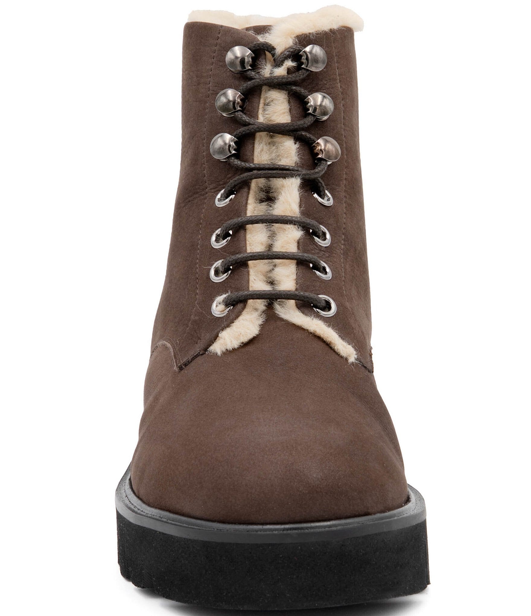 Amalfi Rivoli Nubuck Suede Lace Up Platform Booties