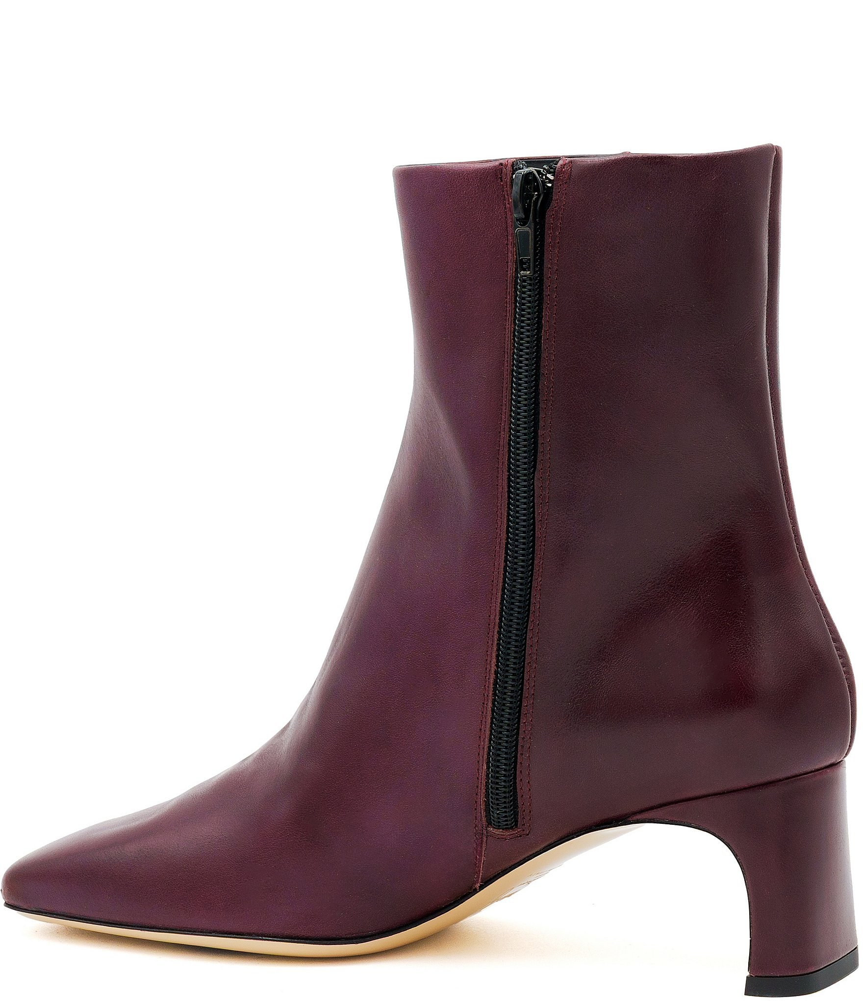 Amalfi Sfida Leather Square Toe Booties