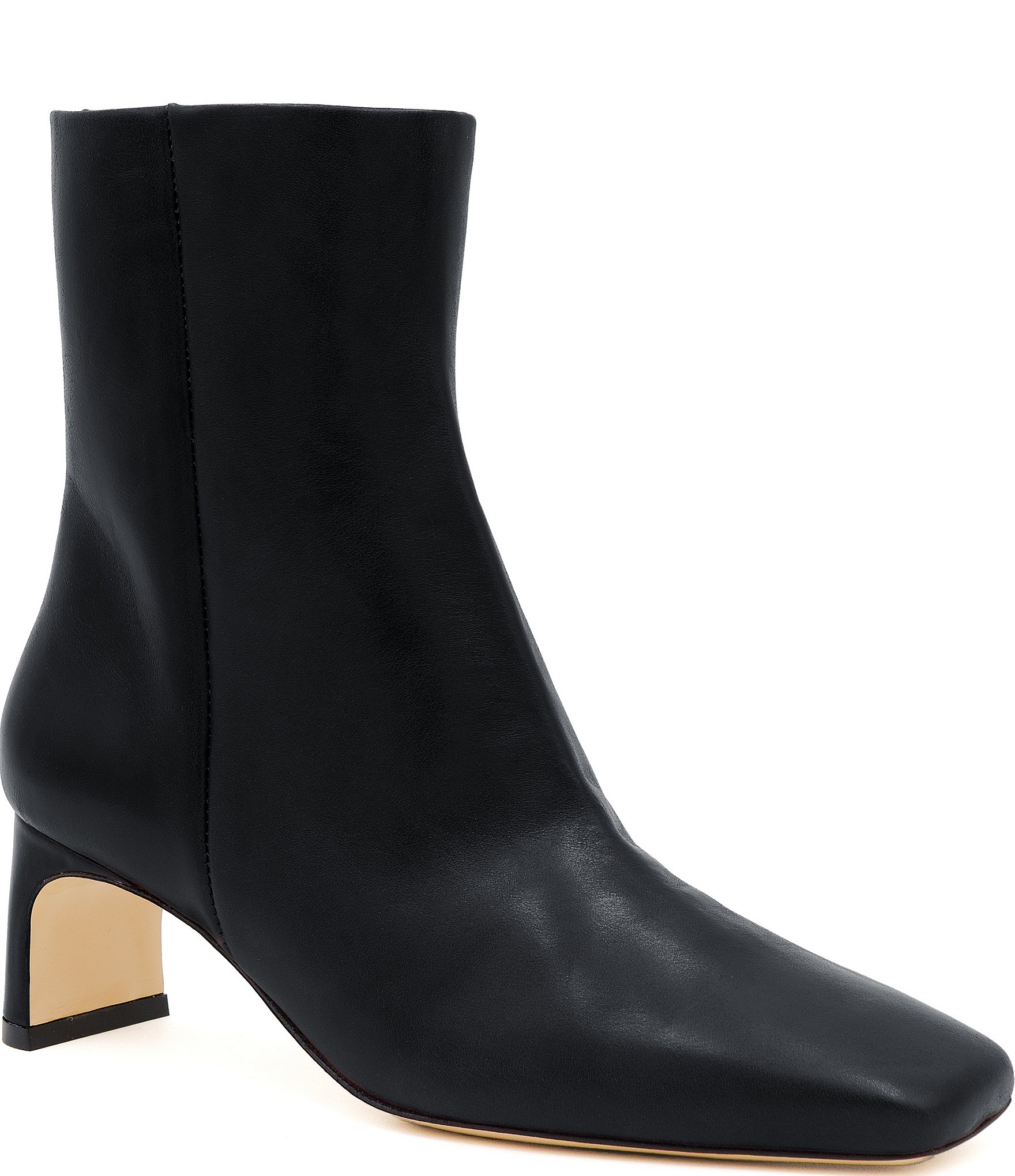 Amalfi Sfida Leather Square Toe Booties