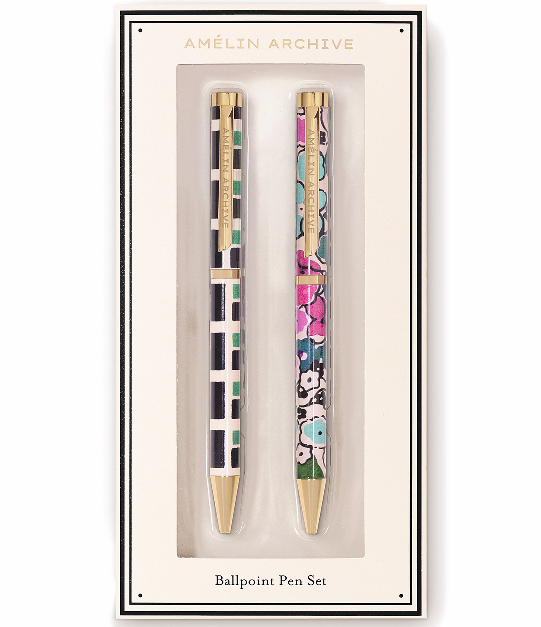 Amelin Archive Florale Squared Pen Set