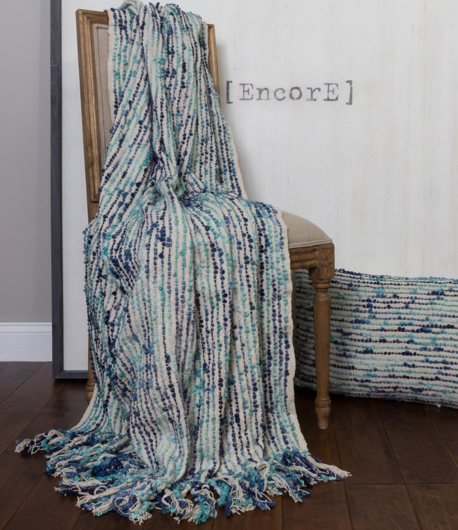 Amity Home Chase Peacock Woven Throw Blanket