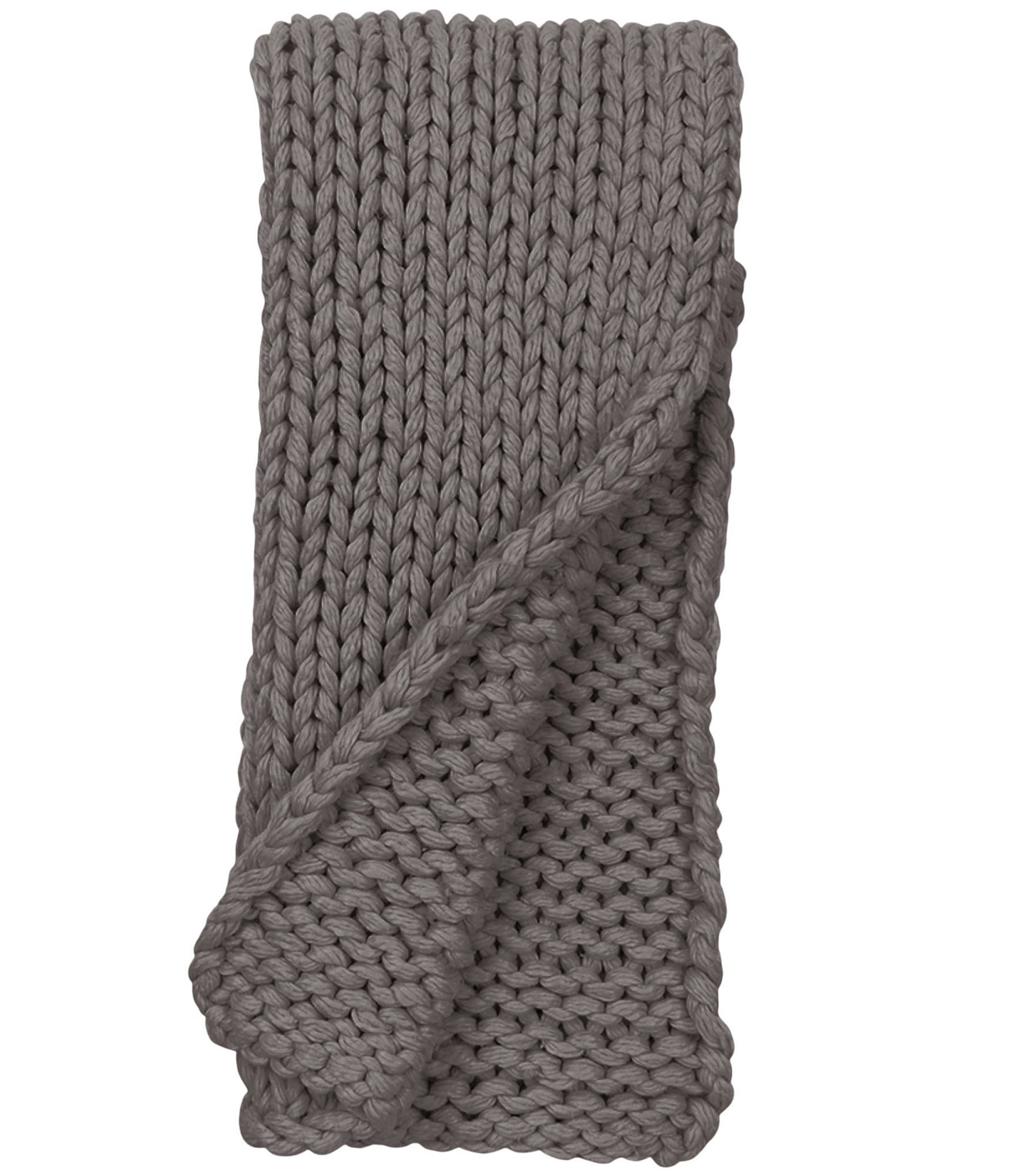 Amity Home Gage Cable Knit Throw Blanket