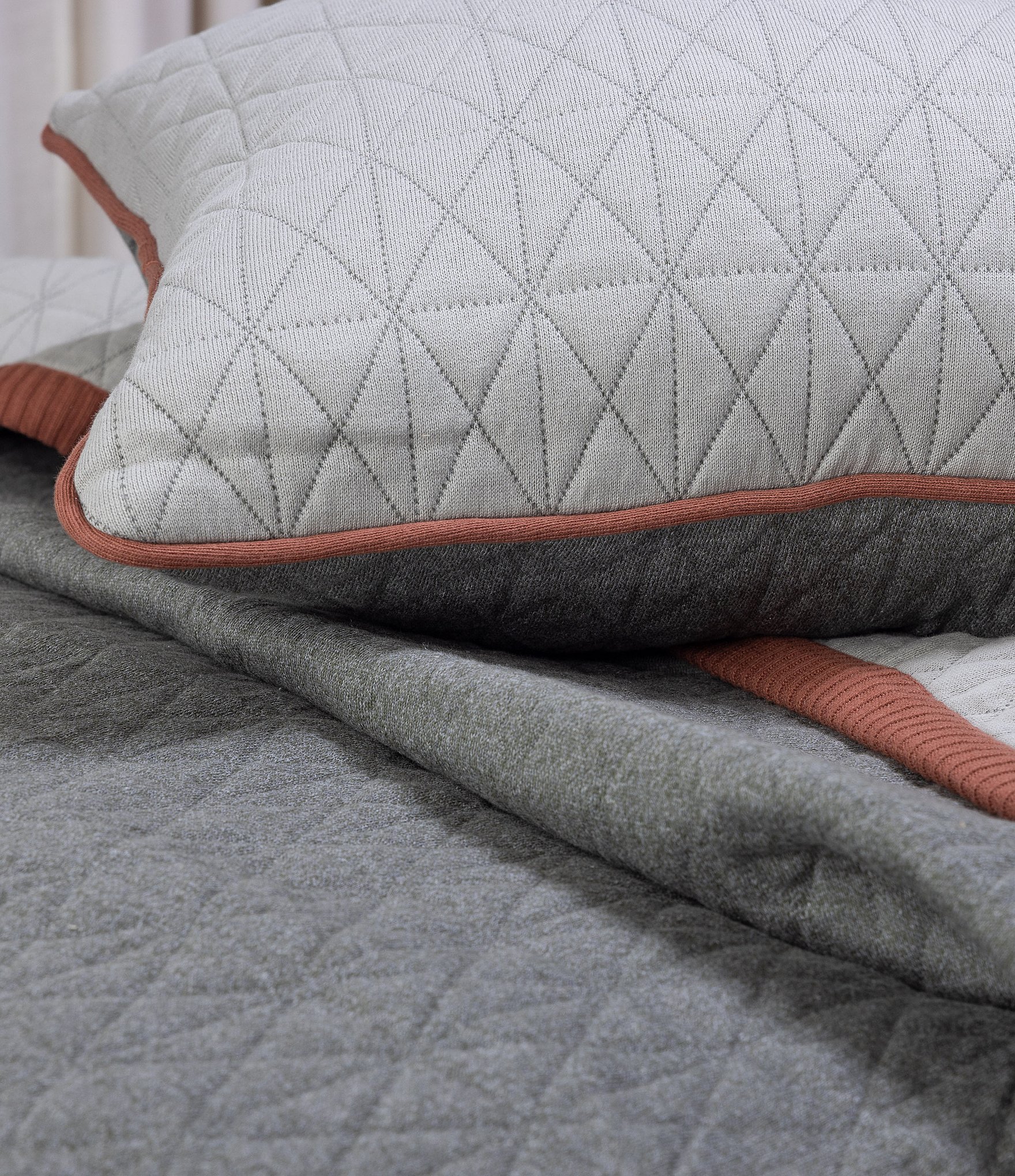 Amity Home Kirk Knitted Reversible Euro Sham