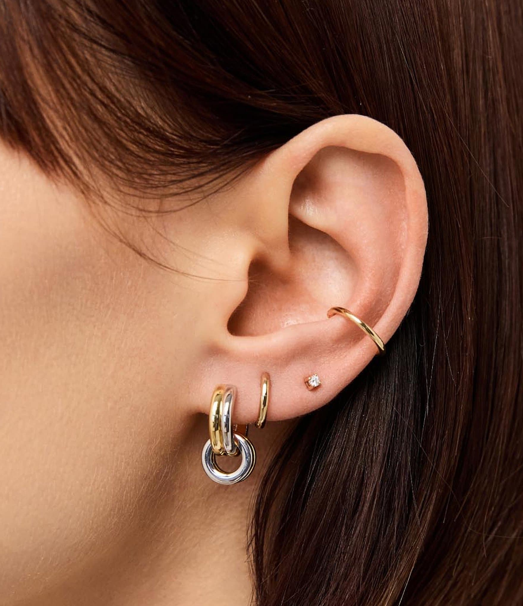 Ana Luisa Asher Two Tone Drop Earrings