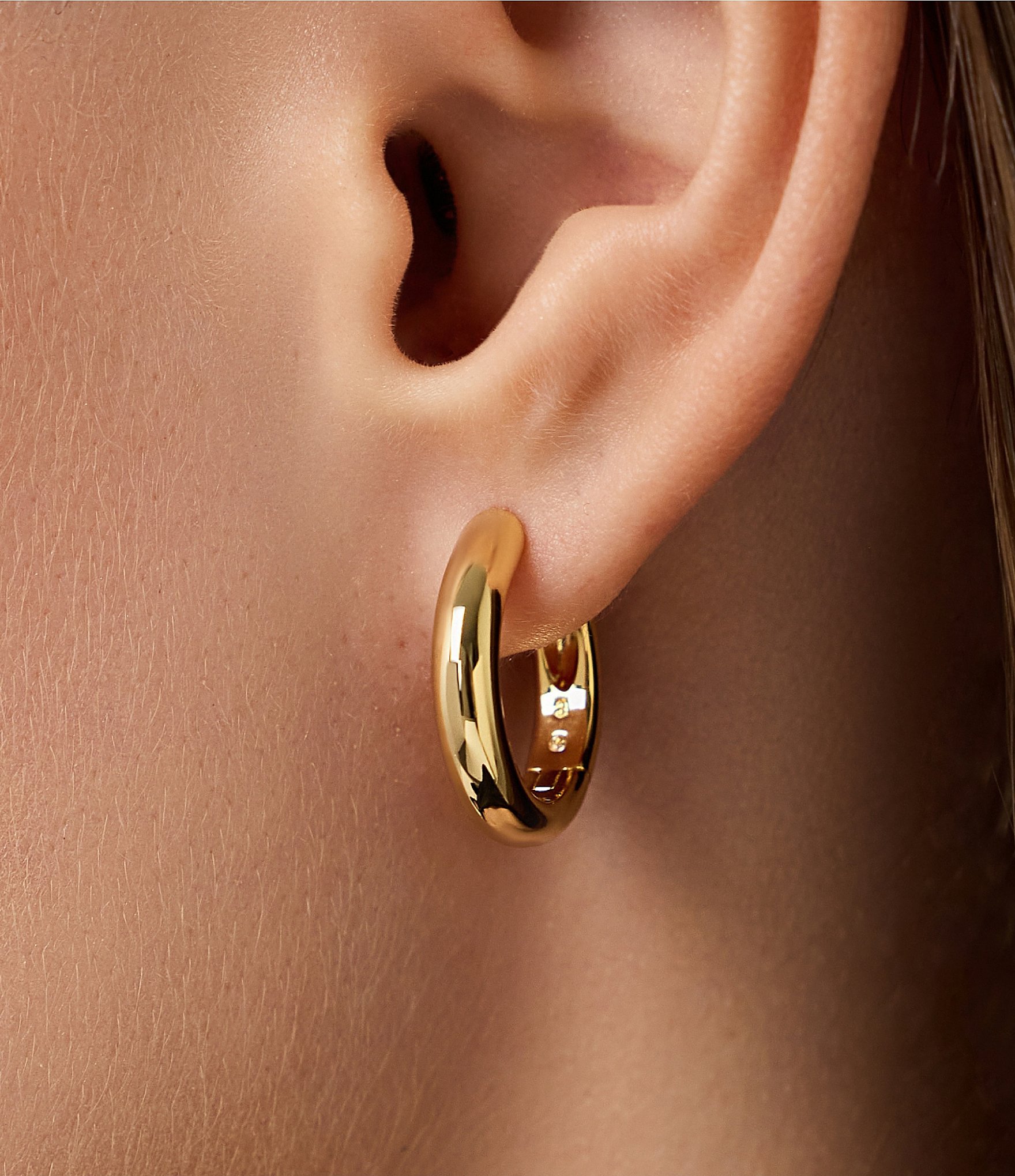 Ana Luisa Giulia Medium Hoop Earrings