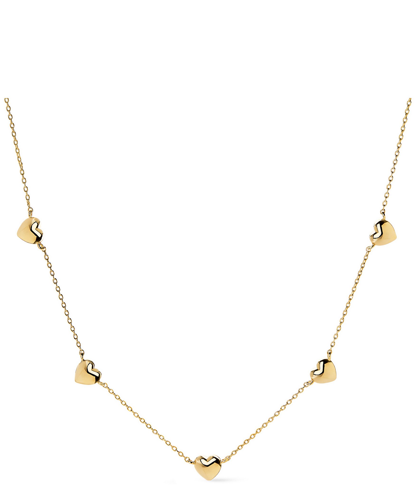 Ana Luisa Lev Mini Heart Station Collar Necklace