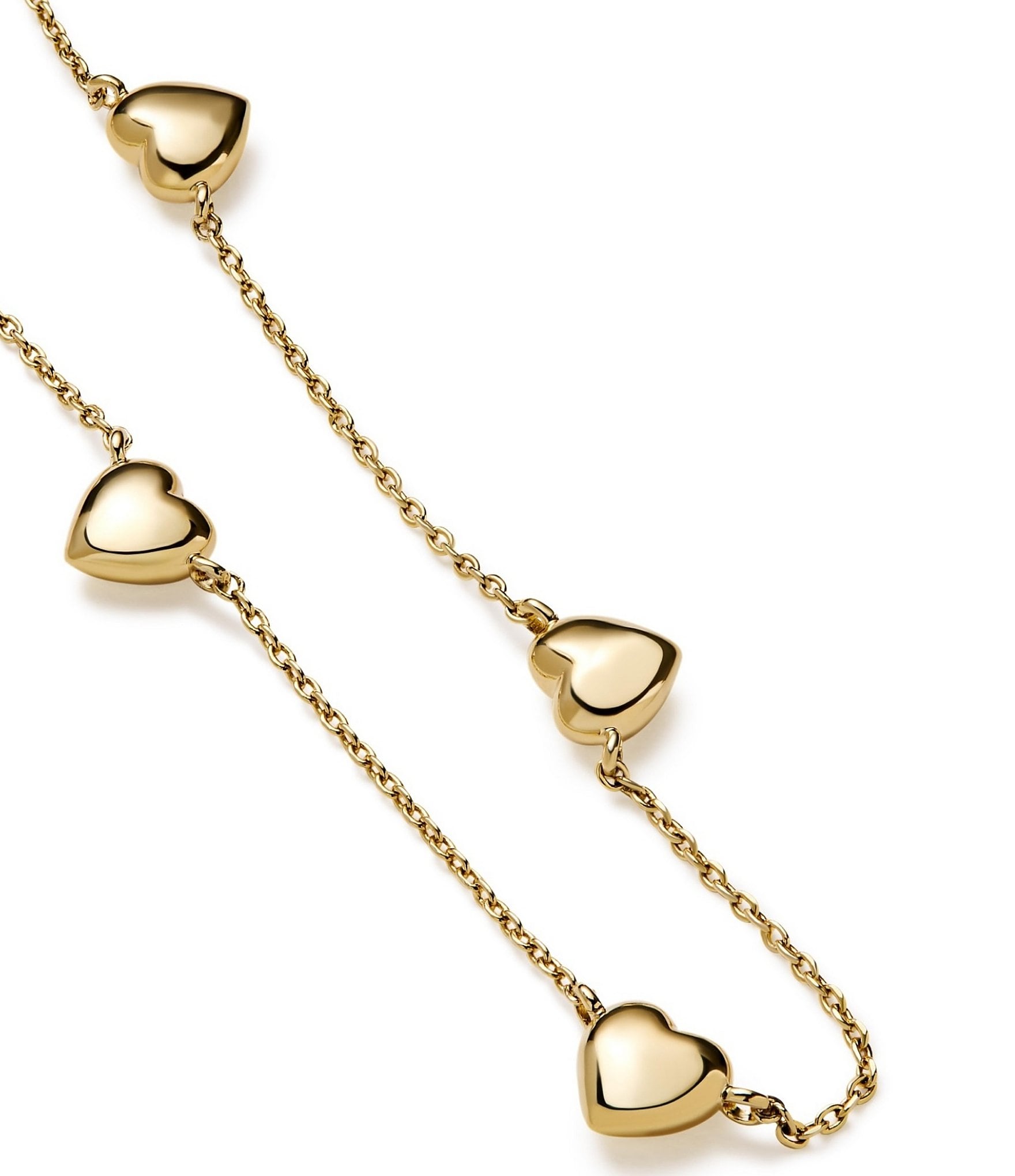 Ana Luisa Lev Mini Heart Station Collar Necklace
