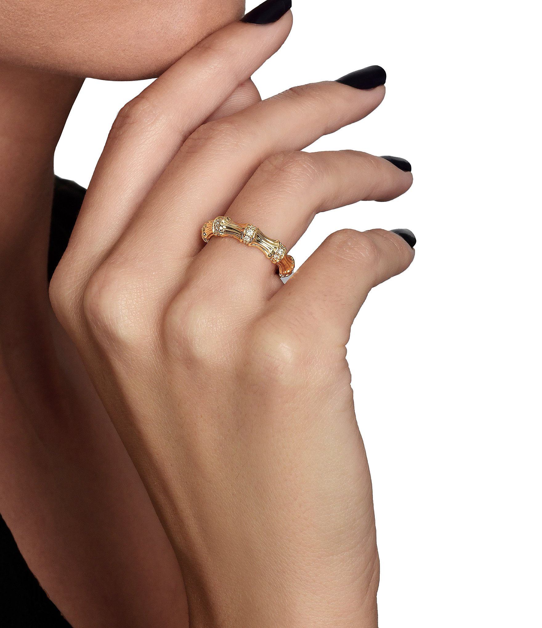 Anabel Aram Bamboo 18K Single Band Ring