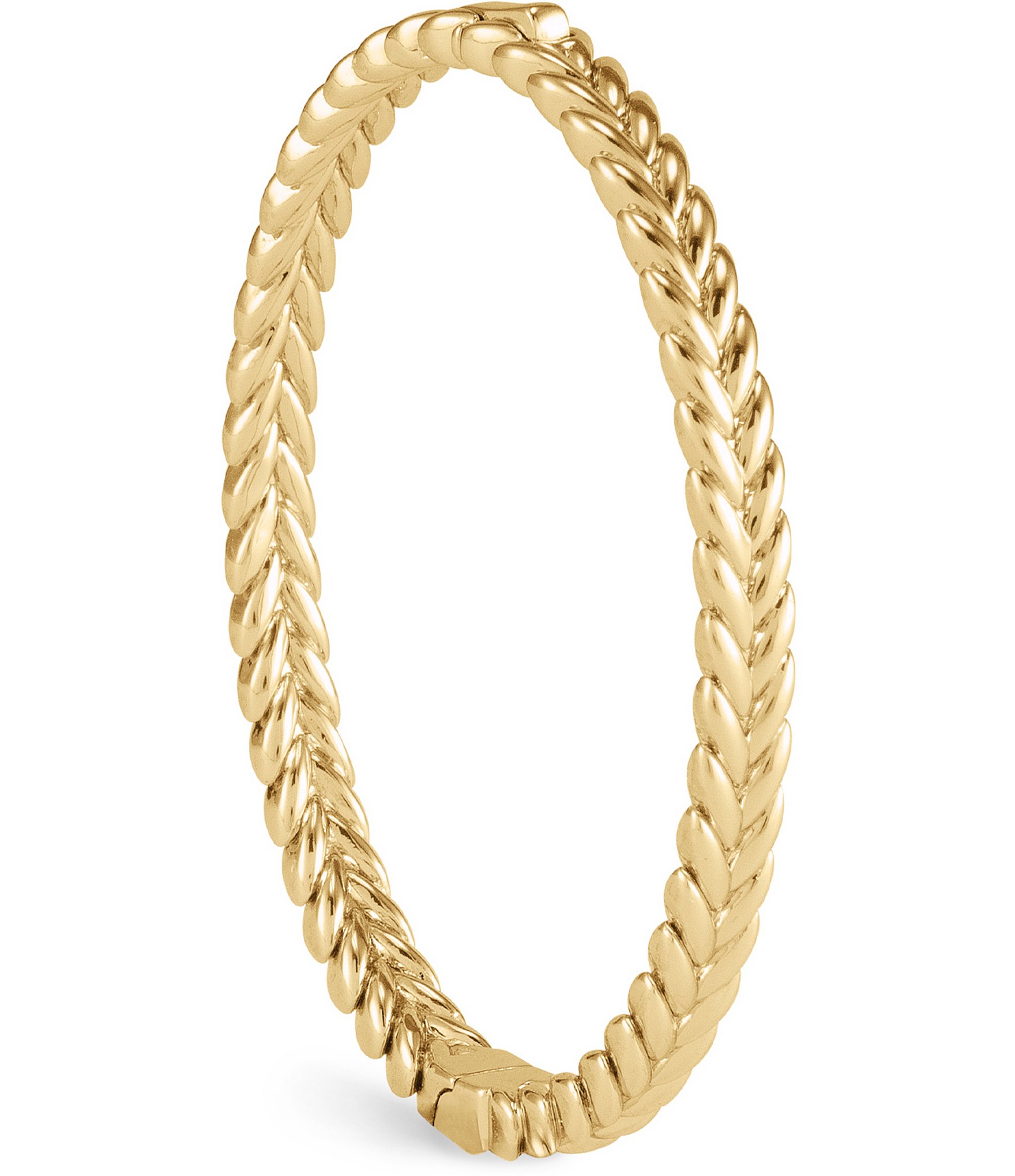 Anabel Aram Cheval Braid Hinged Bangle Bracelet
