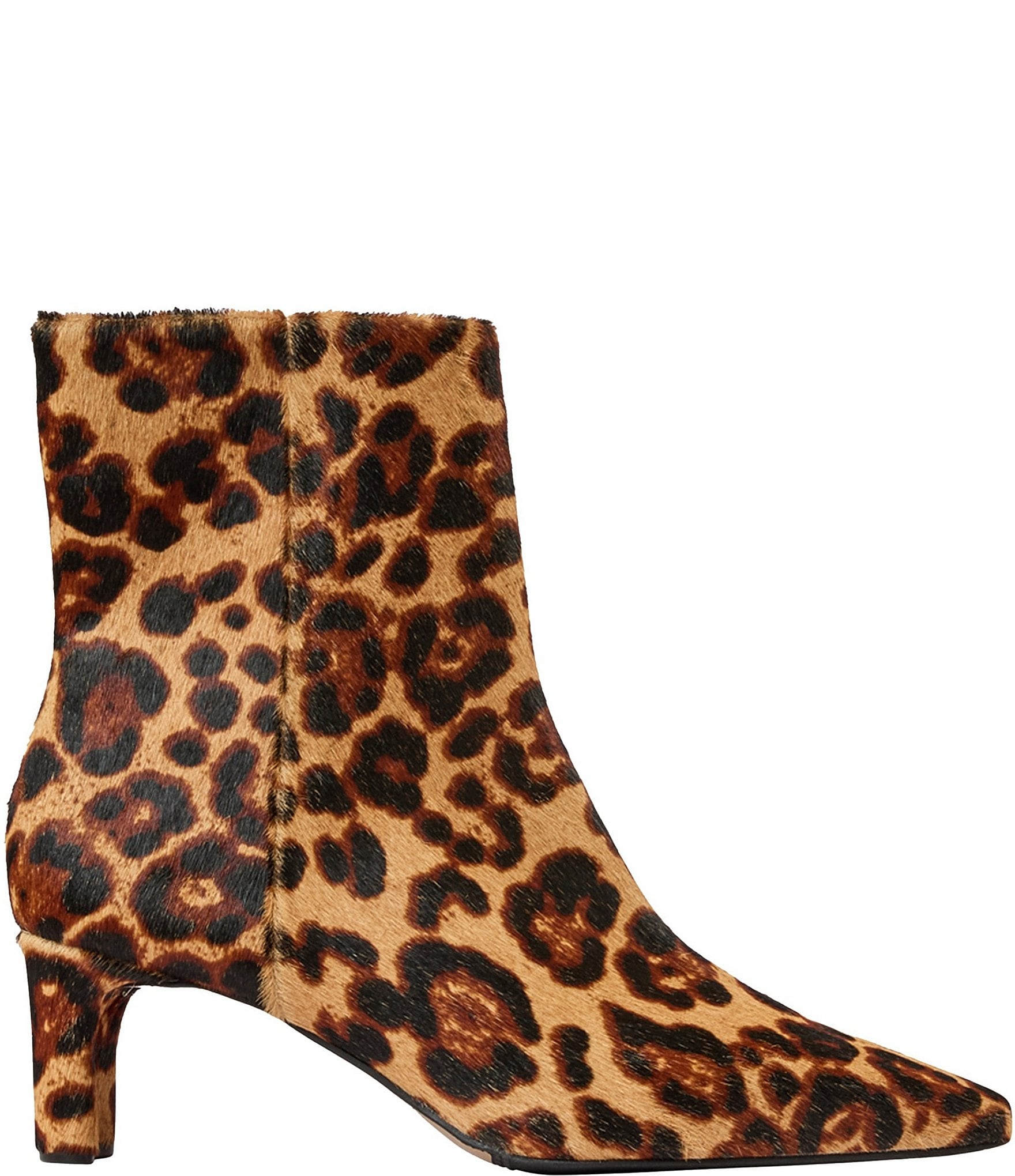 Andre Assous Amerie Leopard Print Hair Calf Booties