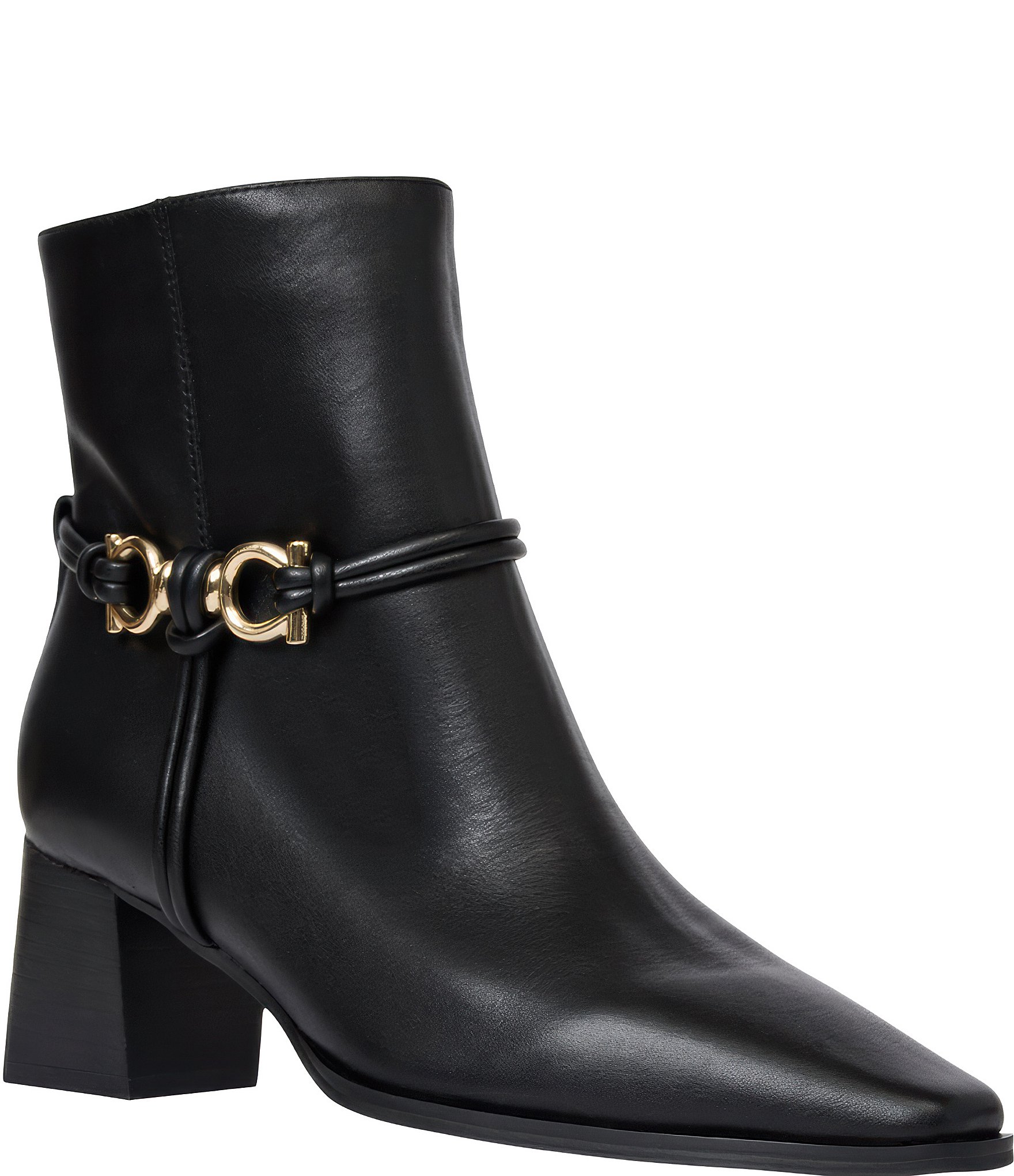 Andre Assous Arya Leather Bit Harness Booties