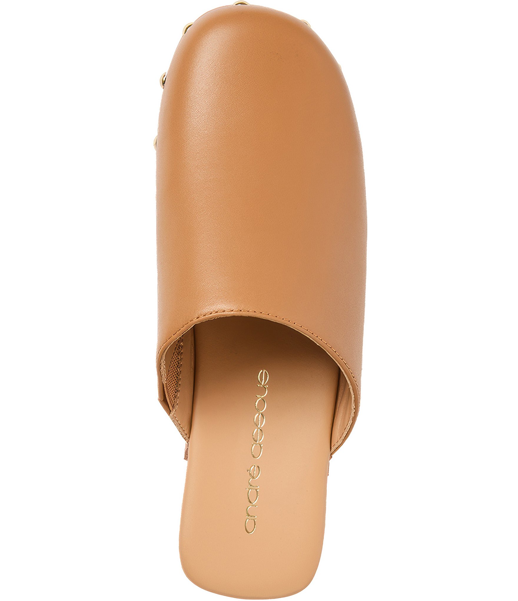 Andre Assous Jocelyn Leather Faux Shearling Lined Clogs