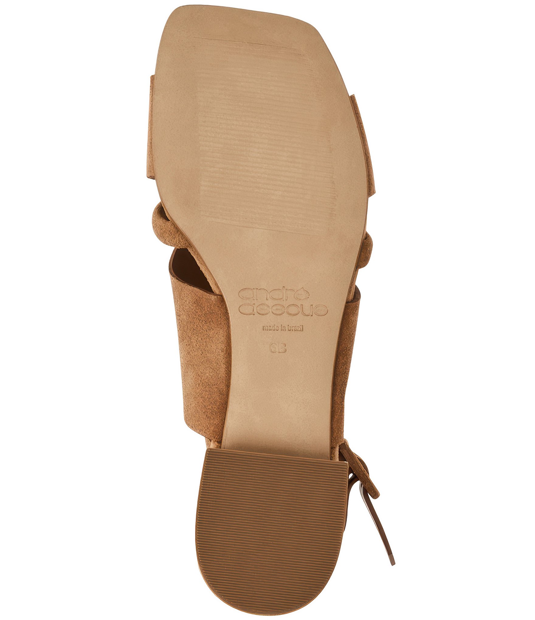 Andre Assous Journee Suede Square Toe Slingback Sandals
