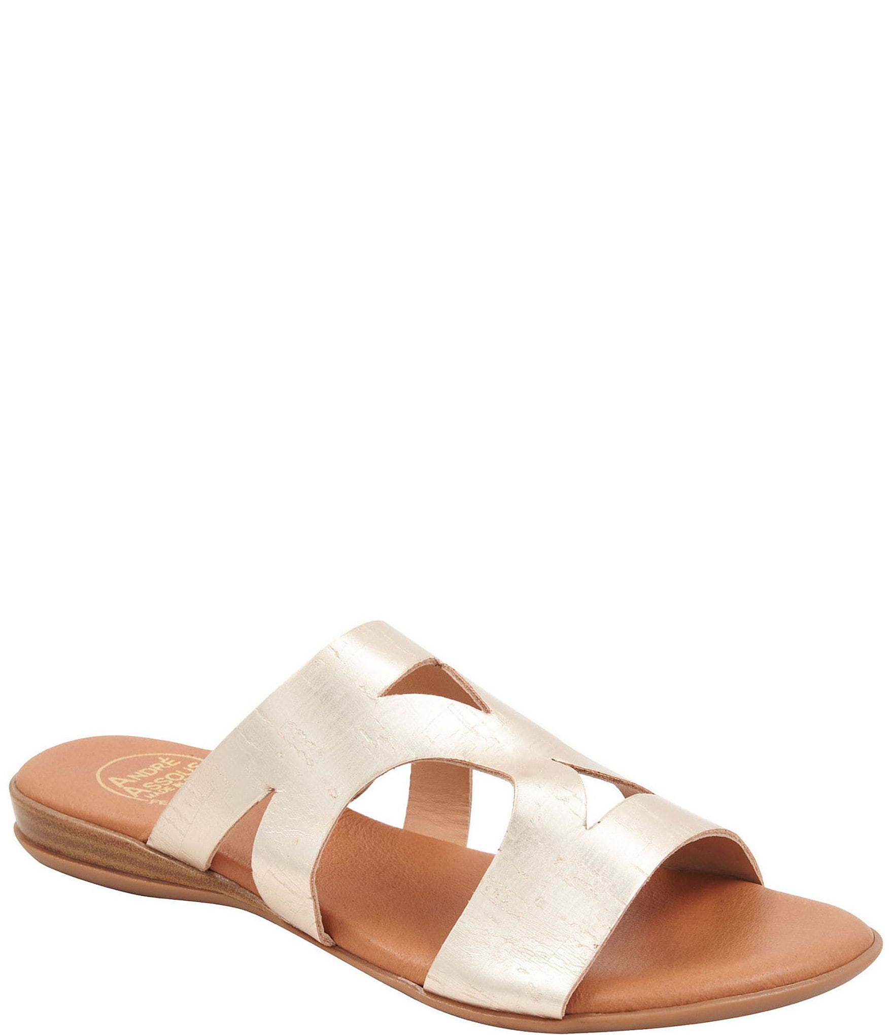 Andre Assous Nailea Leather Slide Sandals Dillard s