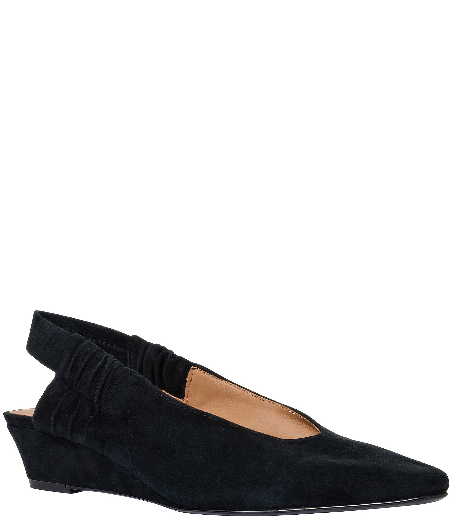 Andre Assous Odeya Suede Slingback Wedge Pumps