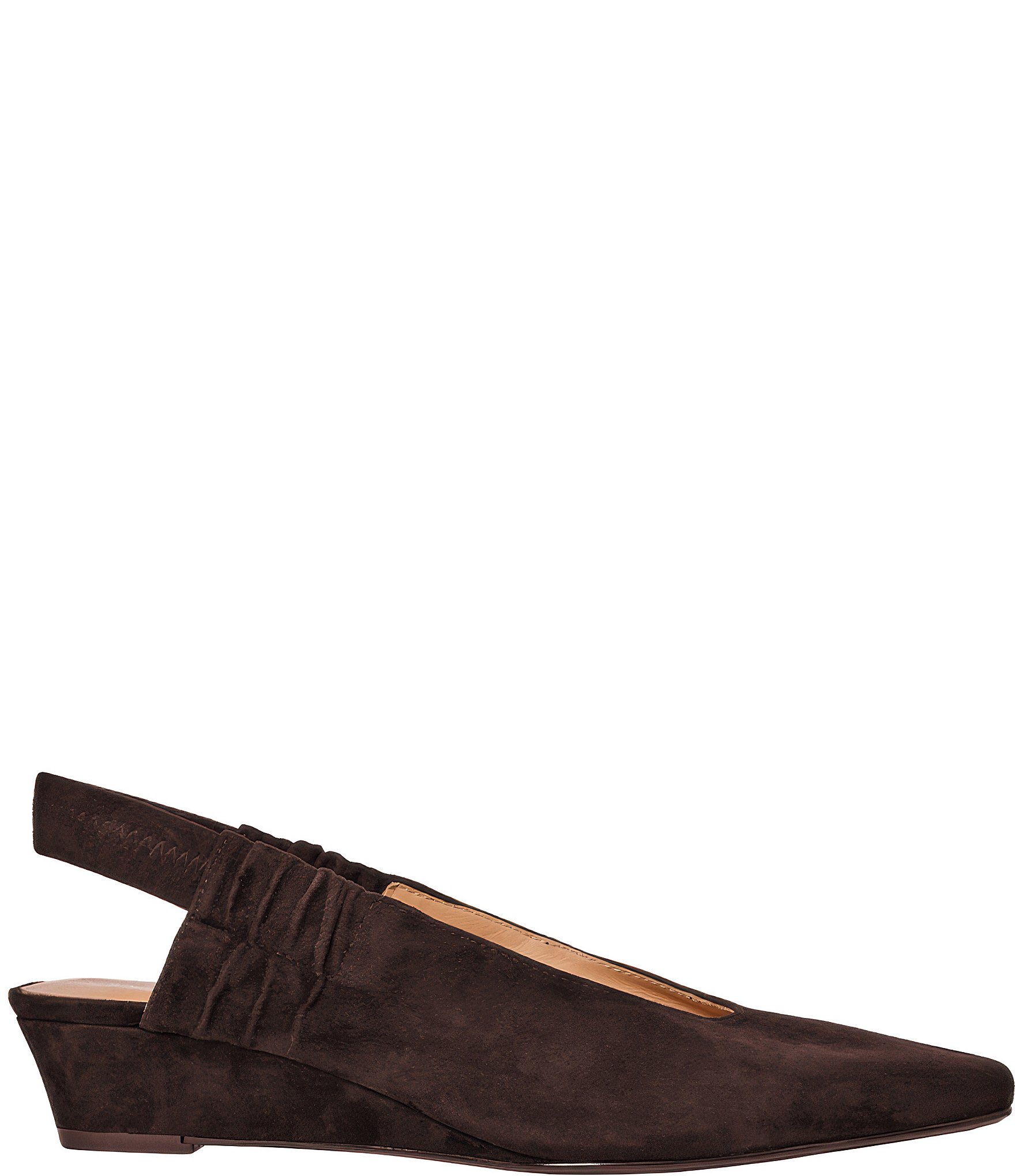 Andre Assous Odeya Suede Slingback Wedge Pumps