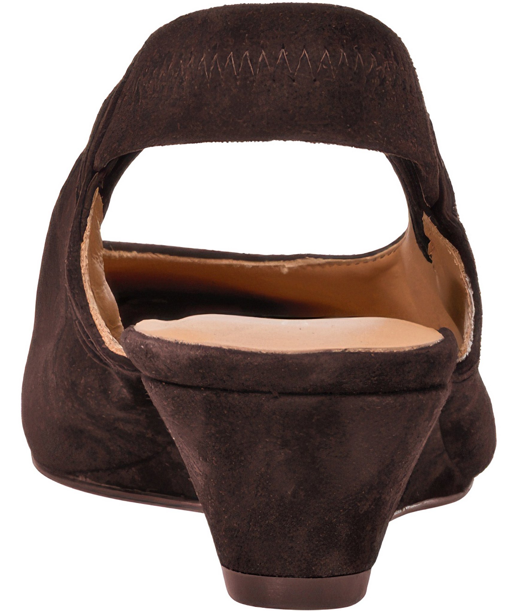 Andre Assous Odeya Suede Slingback Wedge Pumps
