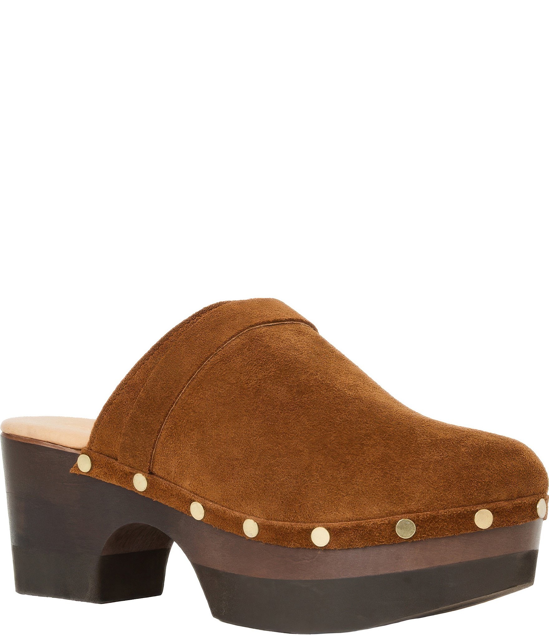 Andre Assous Olivia Suede Studded Clogs
