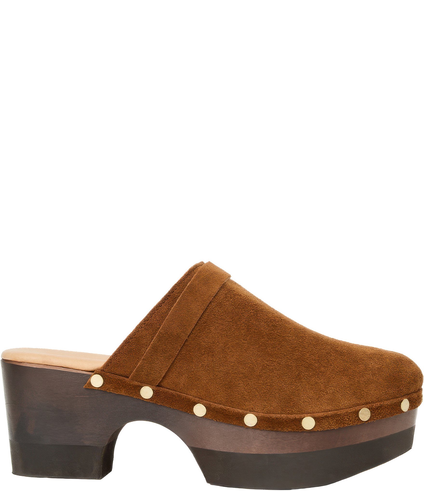 Andre Assous Olivia Suede Studded Clogs