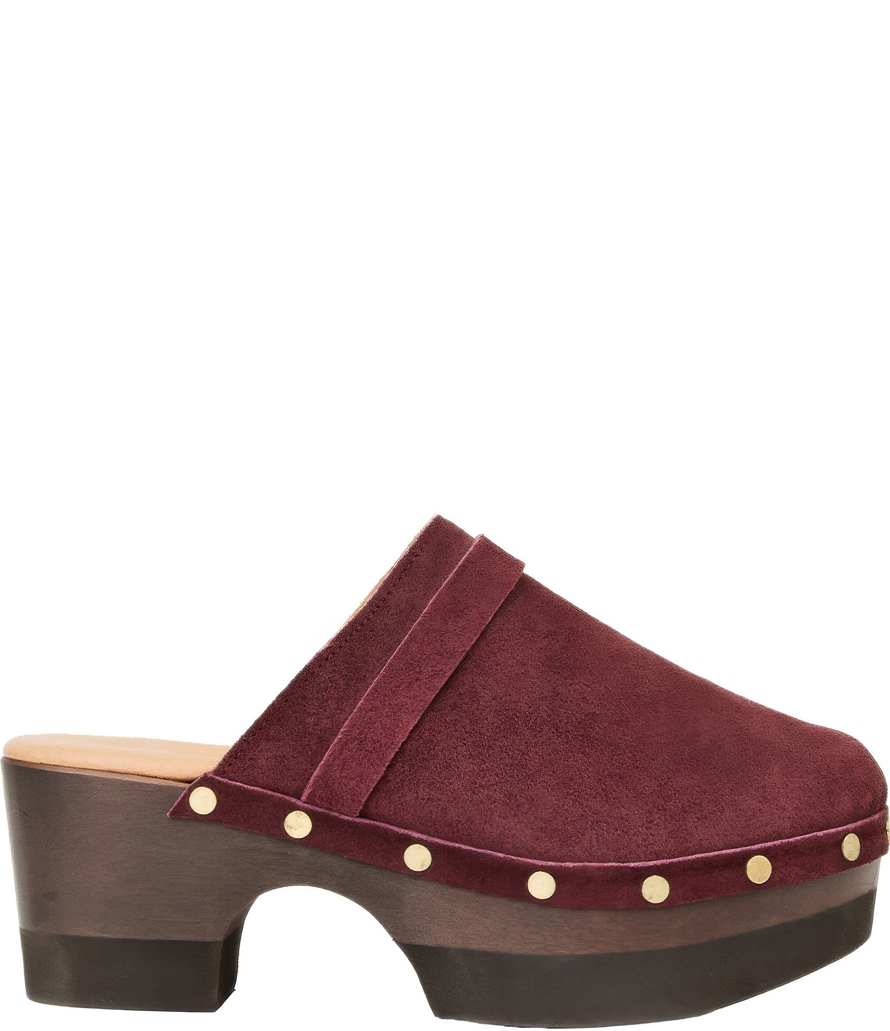 Andre Assous Olivia Suede Studded Clogs