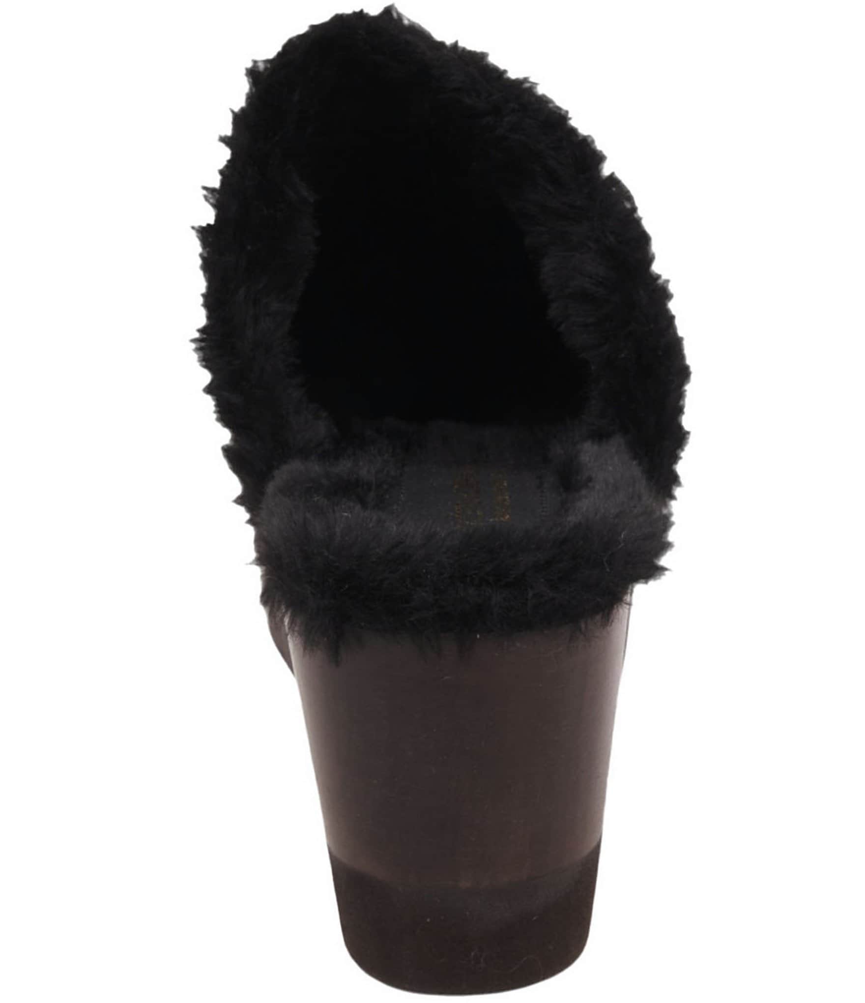 Andre Assous Orla Leather Faux Fur Lined Studded Clogs