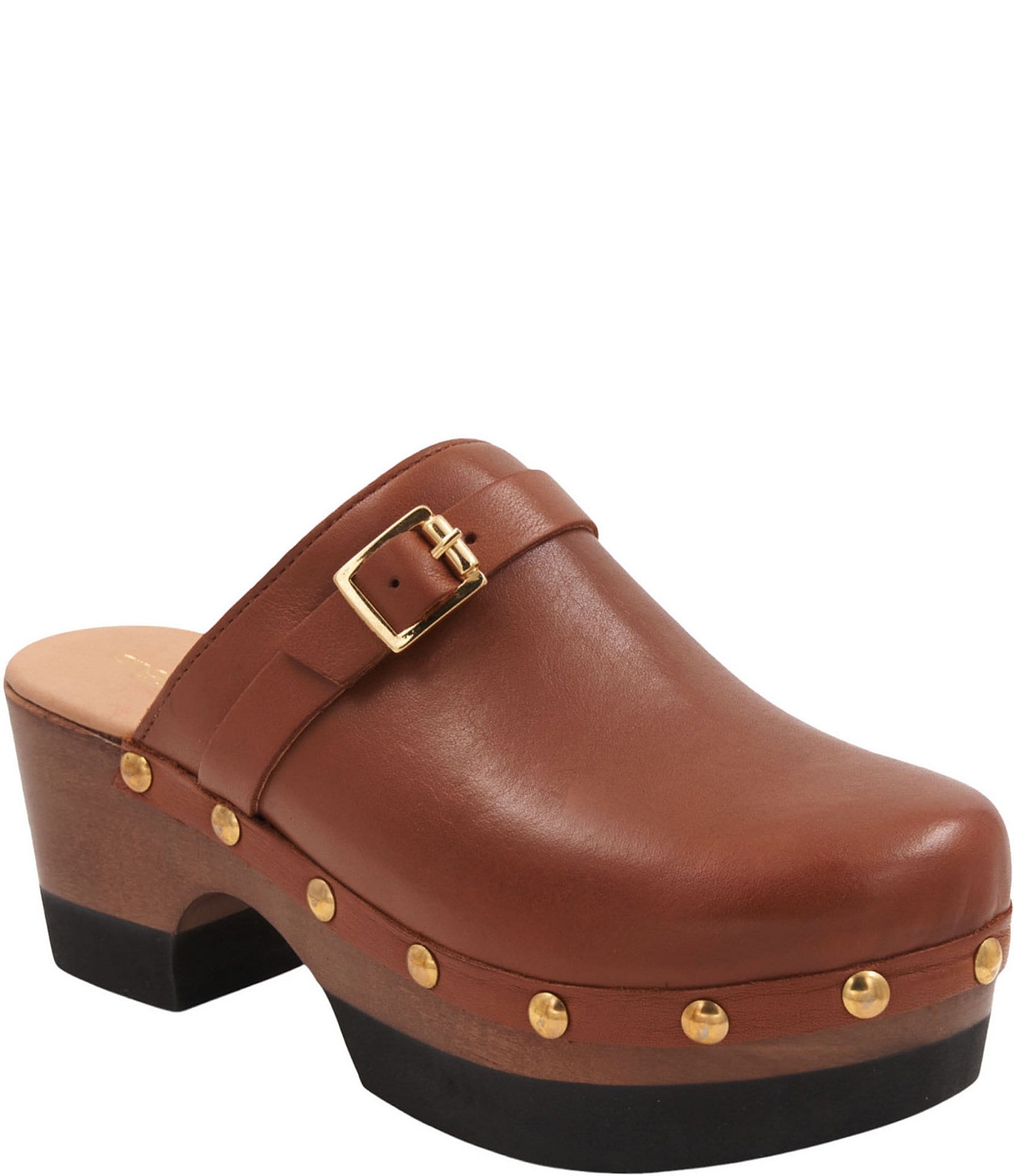Andre Assous Orla Leather Studded Clogs
