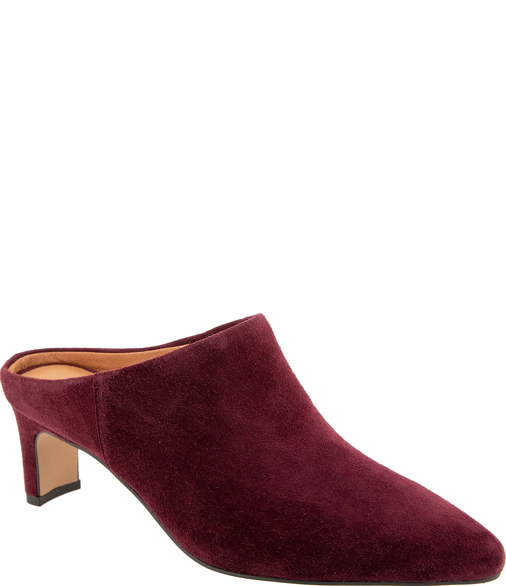 Andre Assous Willow Suede and Leather Dress Mules